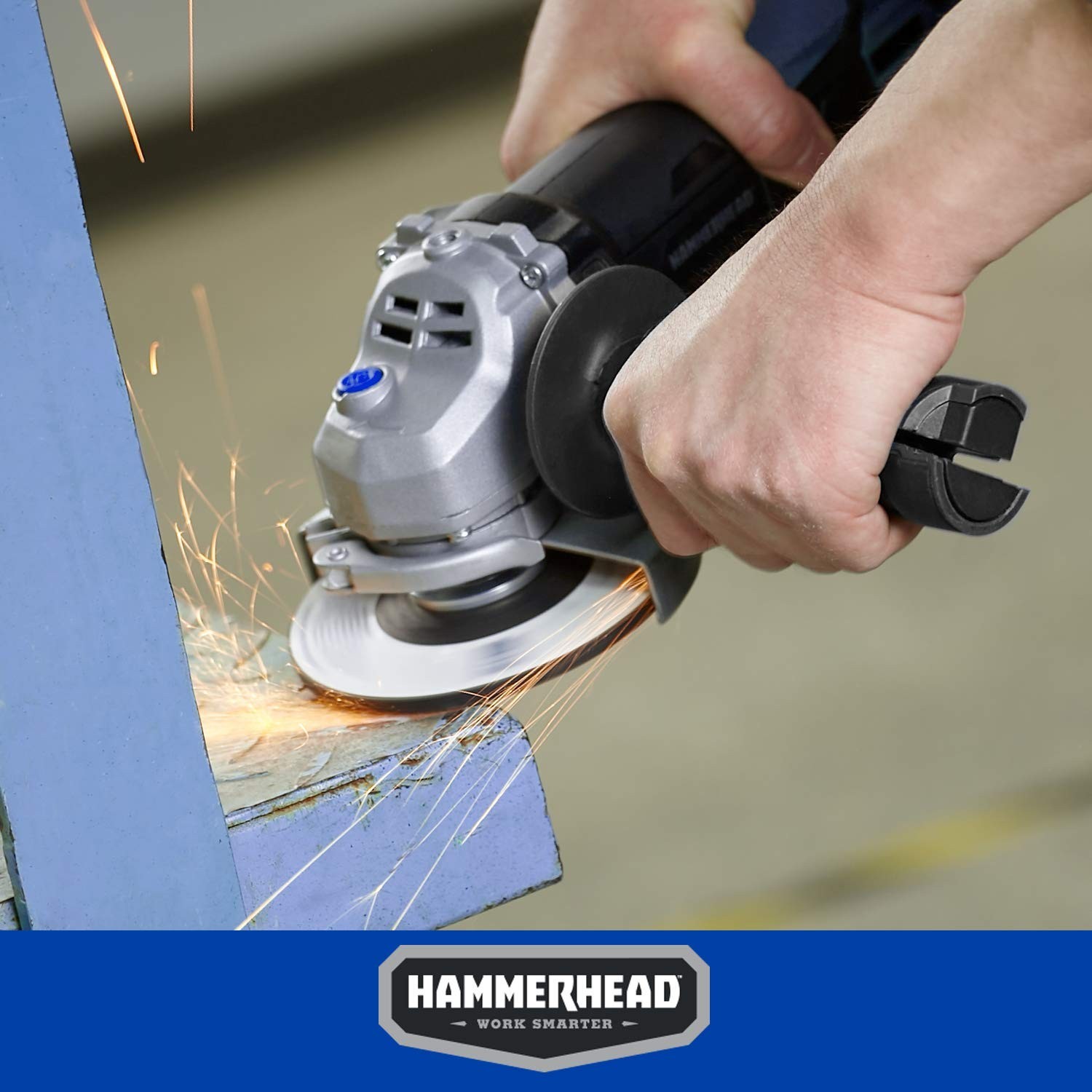 Hammerhead 6-Amp 4-1/2 Inch Angle Grinder with 3 pcs Grinding Wheel – HAAG
