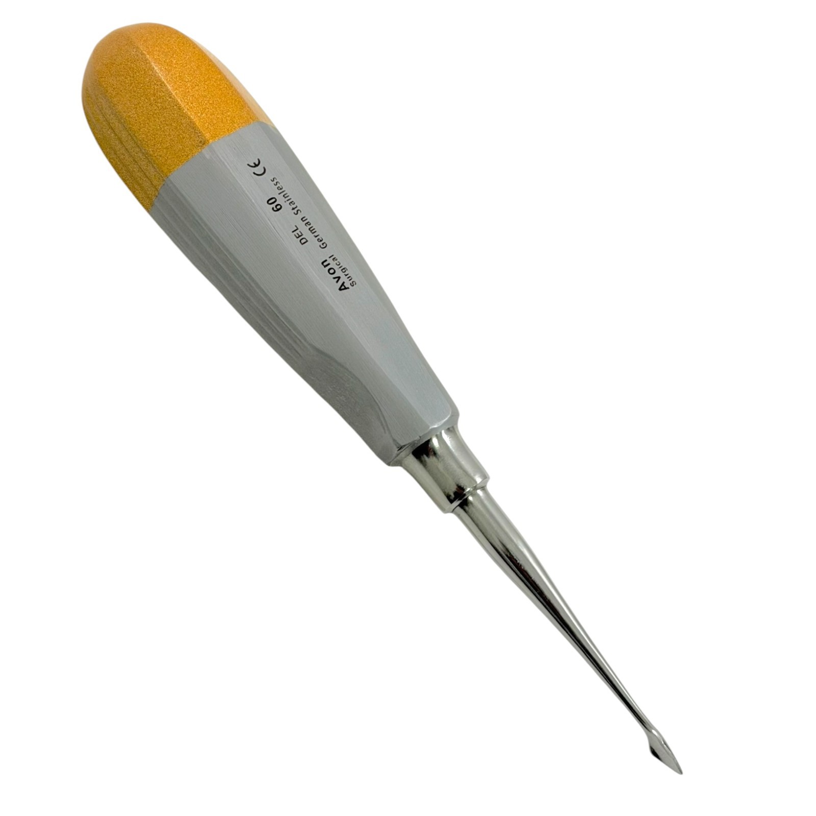 2 EA German Dental Tooth Surgery Straight Spade Concave Root Tip Elevator #60