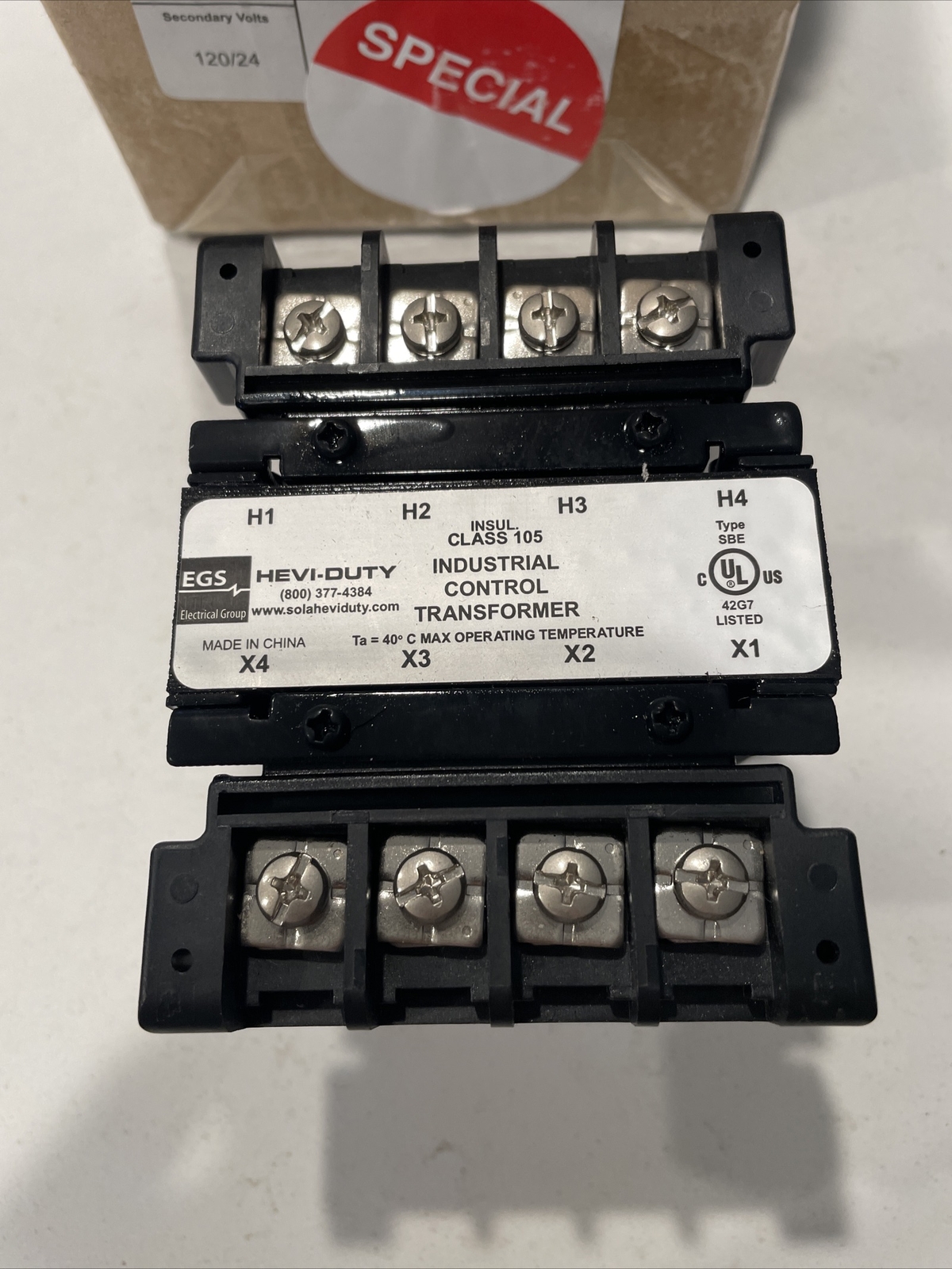 New EGS E050JL Class 105 Industrial Control Transformer Hevi-Duty 208/240/277