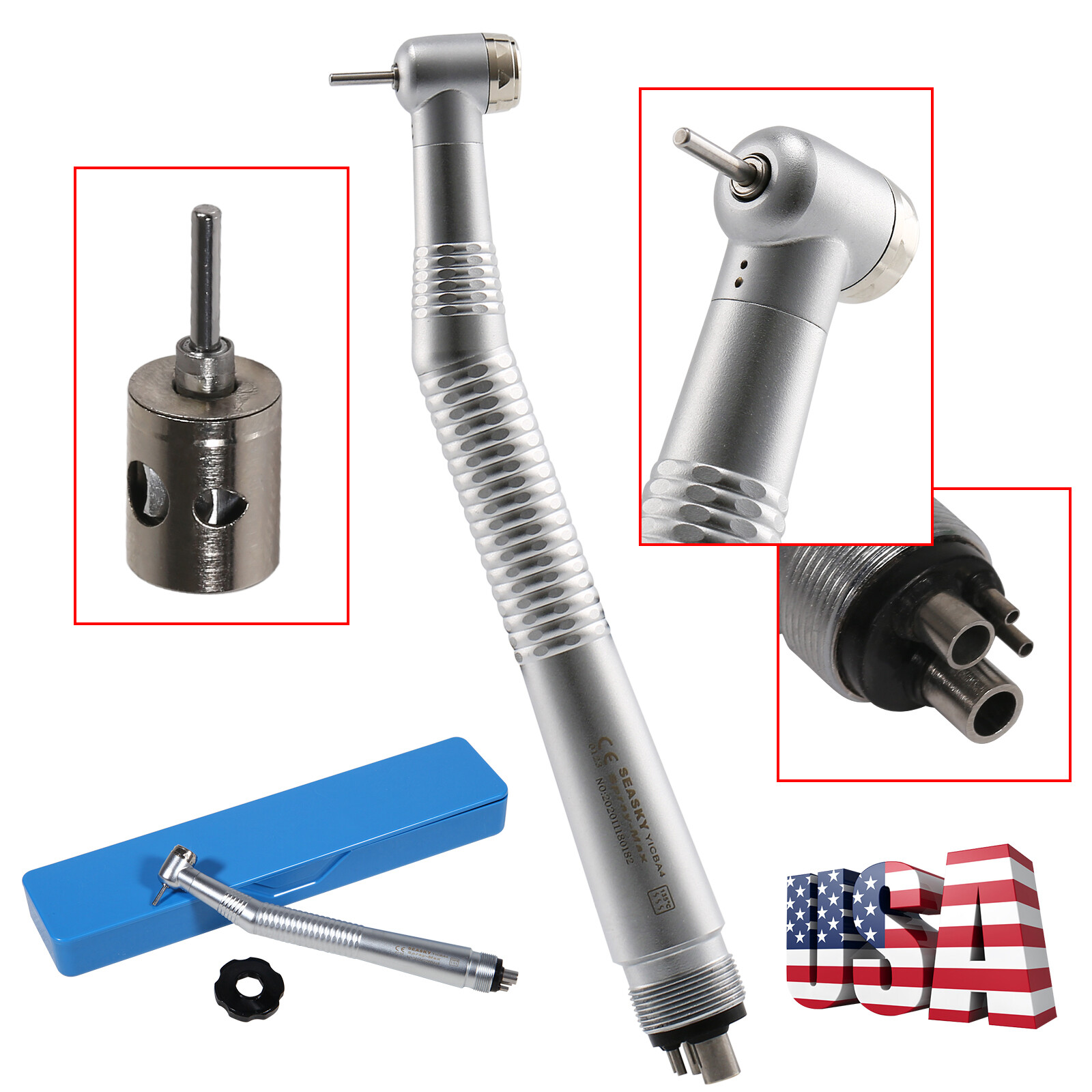 SEASKY NSK Pana Max Dental High Speed Turbine Handpiece Push 4-Hole 1-20*