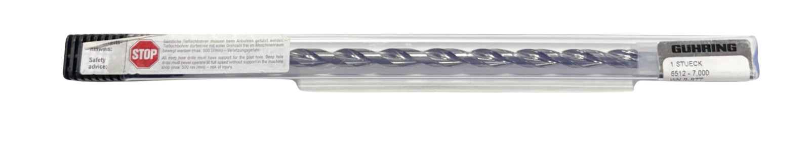 Guhring 7mm Solid Carbide Drill 25xD TiAlN Tipped Coolant Thru 135 Deg