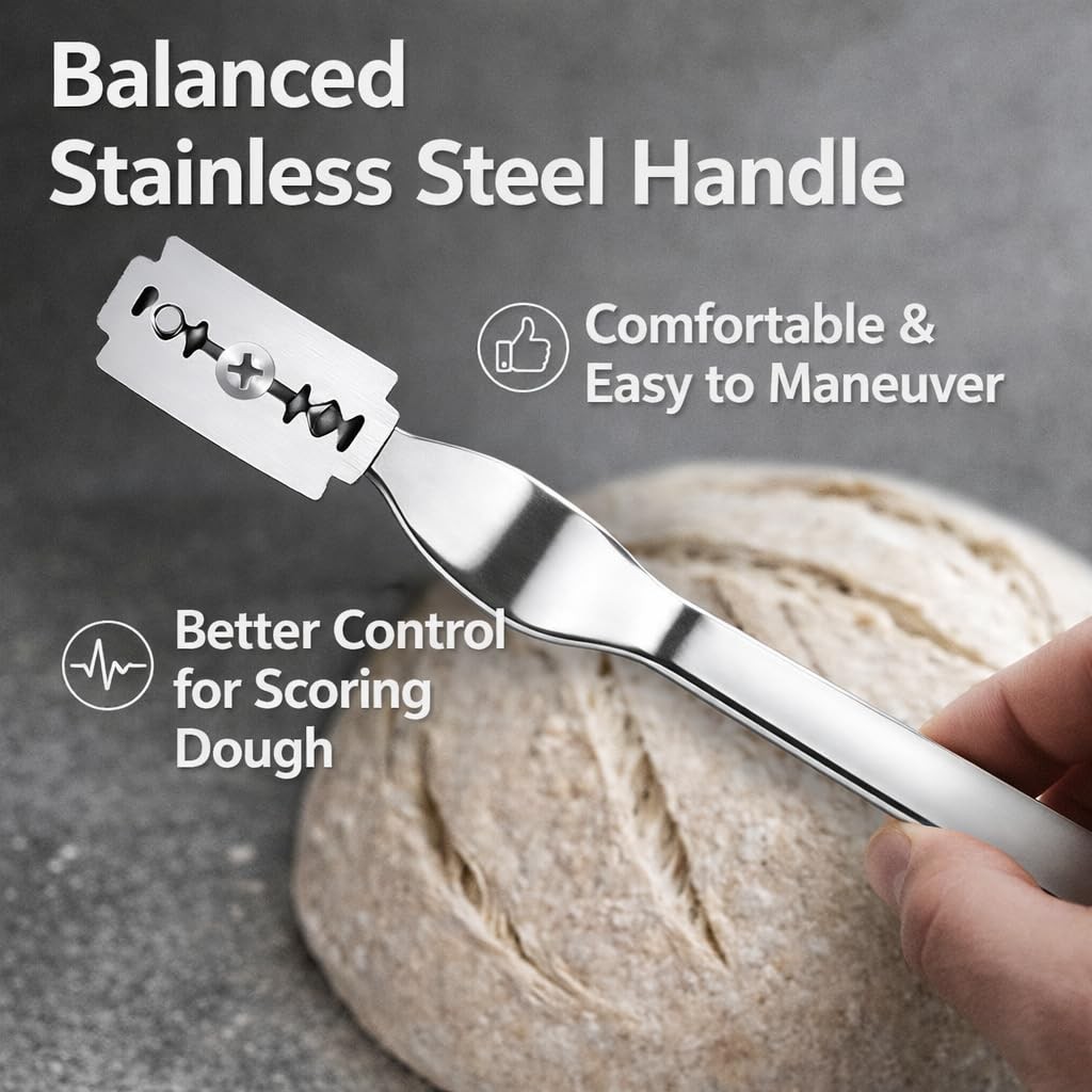 TFORESTER Bread Lame for Sourdough Baking – Stainless Steel 1.7″, 1 Pack