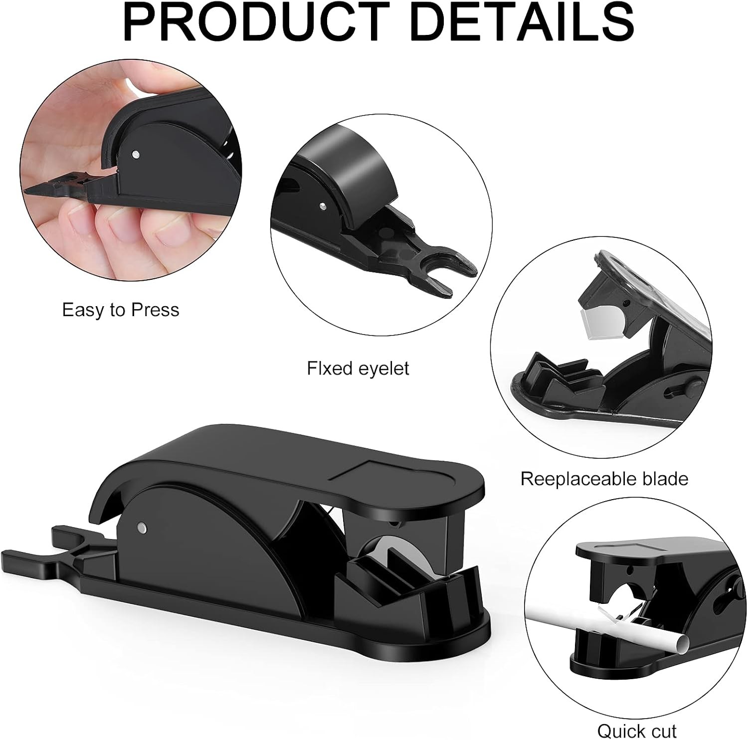 PTFE Tube Cutter, PE Hose Pipe Cutter Plastic Tubing Cutting Tool for Nylon PU