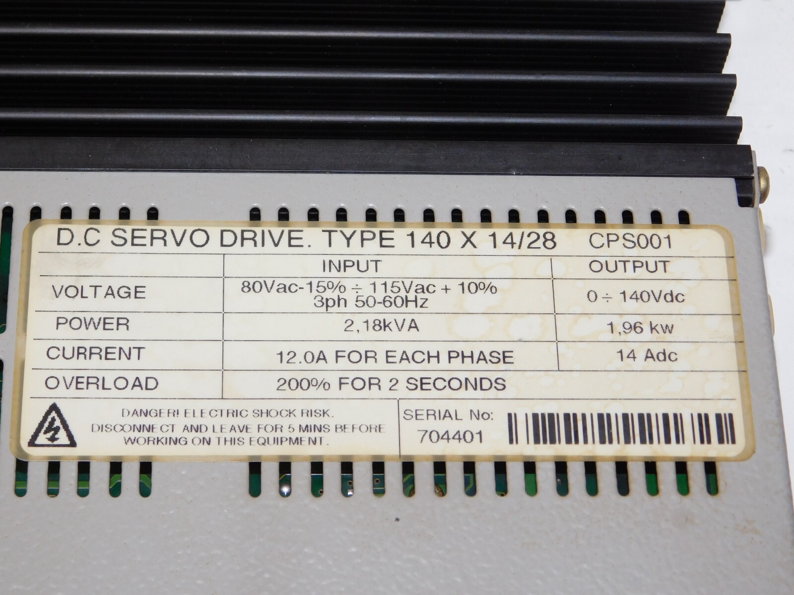 Control Techniques Midi Maestro 140X14/28 DC Servo Drive Nidec Emerson CPS001
