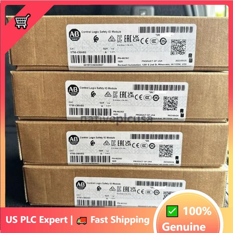Factory Sealed AB 1756-OBV8S Control Logix Safety IO Module US Free Tax