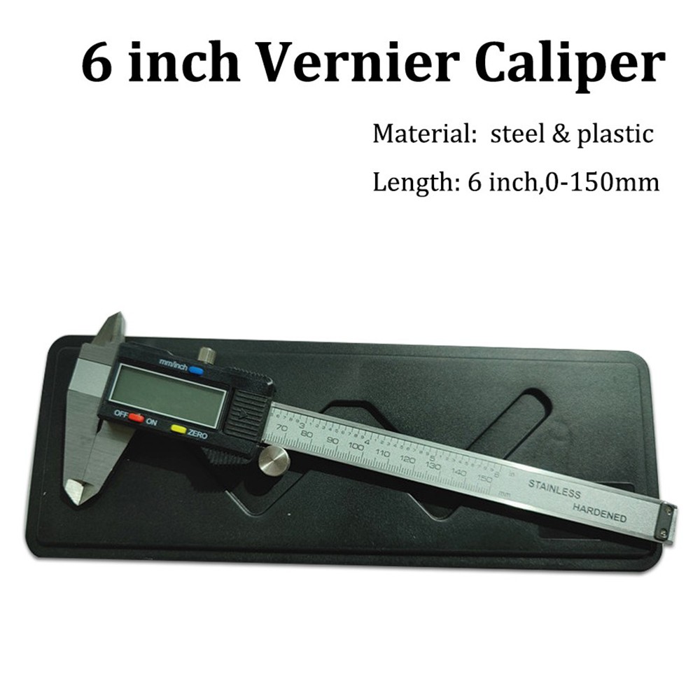 150mm LCD Digital Caliper Vernier Micrometer Electronic Ruler Gauge Measure Tool