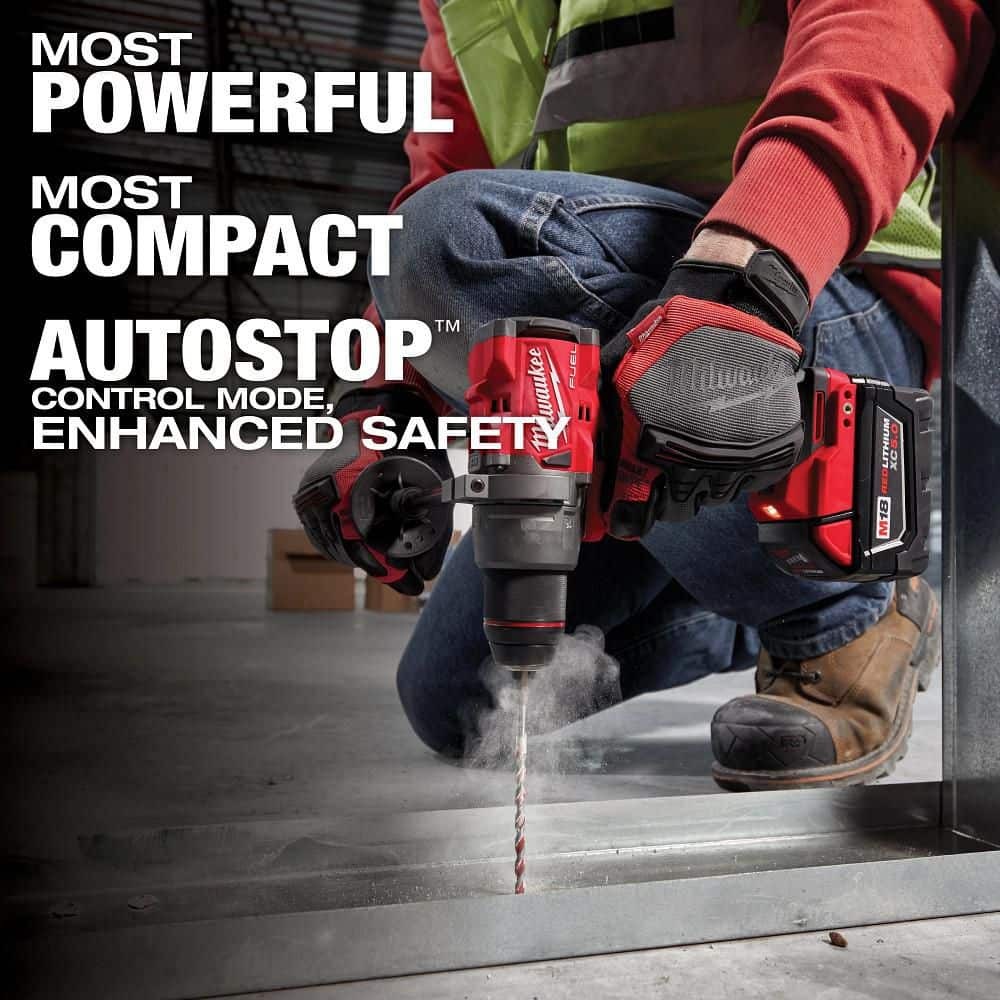 Milwaukee M18 FUEL 18V Lithium-Ion Brushless Cordless Kit w/ 2x 5.0 Ah Batteries