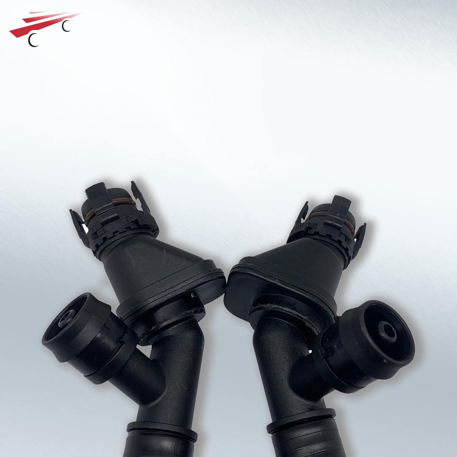 Set of 2 Crankcase Vent Hose Left and Right N63 Pcv for Bmw 550i 650i 750i X5…