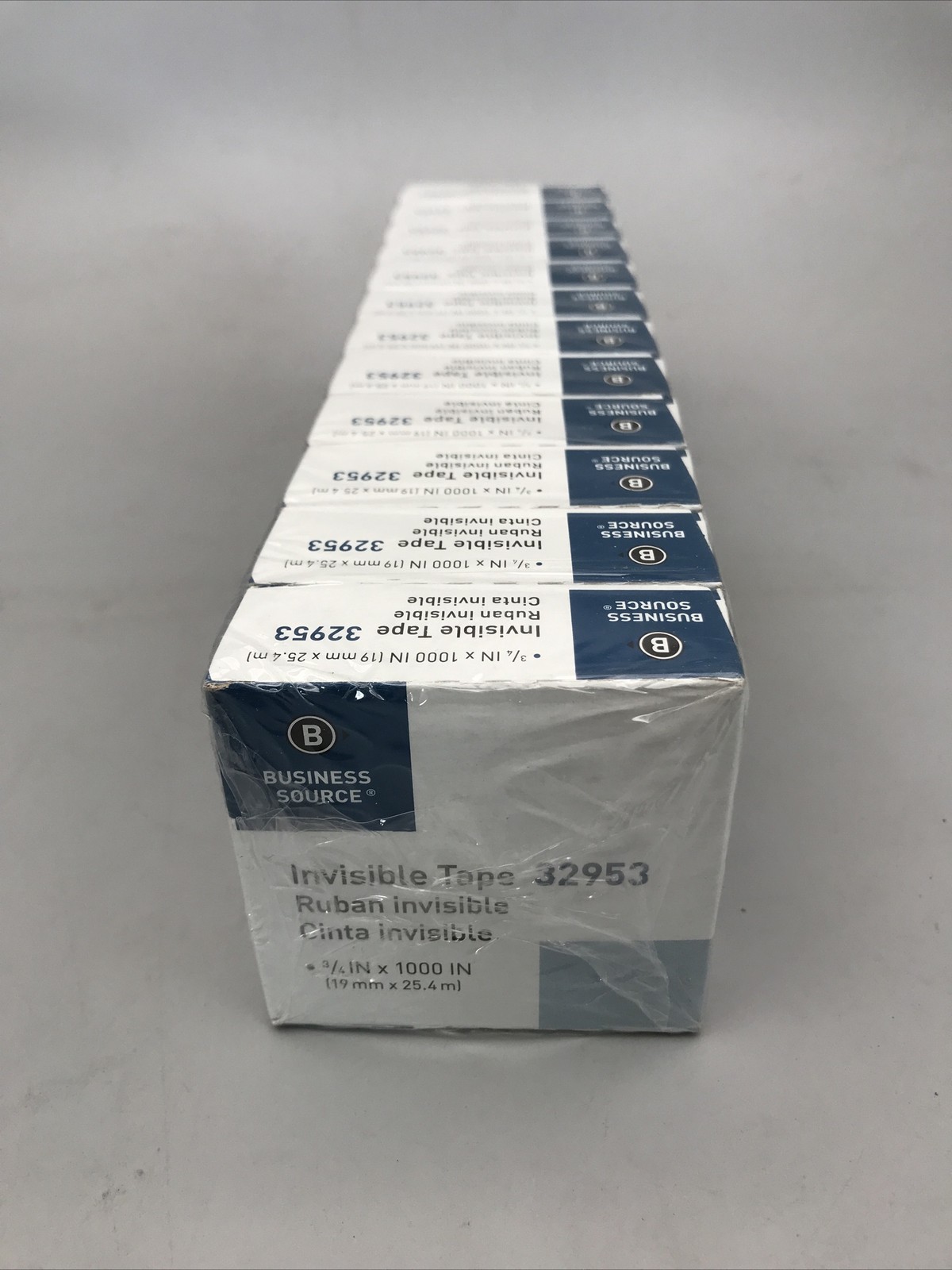 12 Pack BSN32953 – Premium Invisible Transparent Tape, 1 Core, 3/4×1000 New