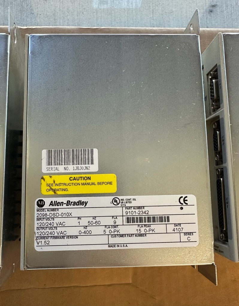 Allen Bradley 2098-DSD-010X Ultra 3000 Servo Drive, Indexing