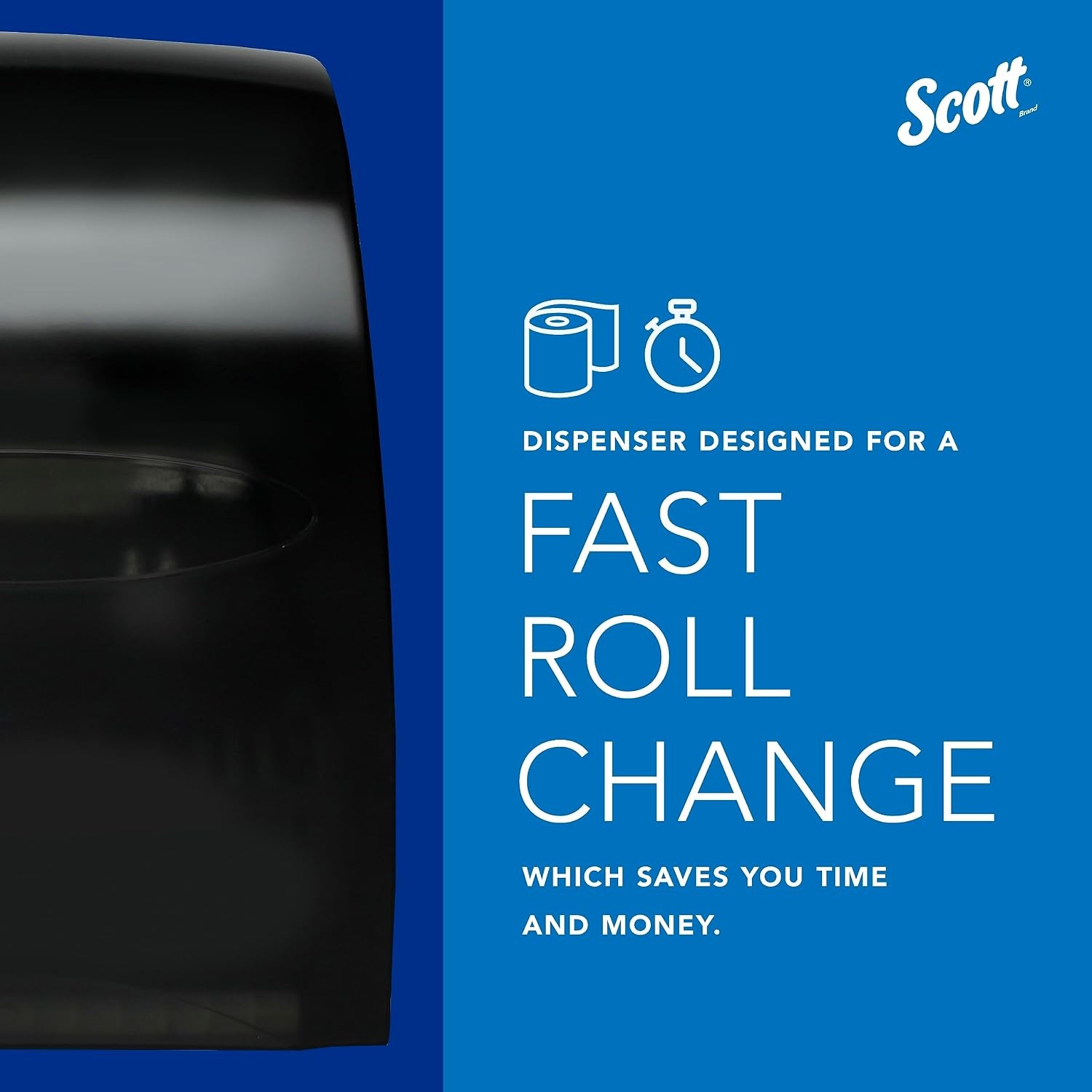 Scott Essential Manual Hard Roll Towel Dispenser: ADA, Battery-Free