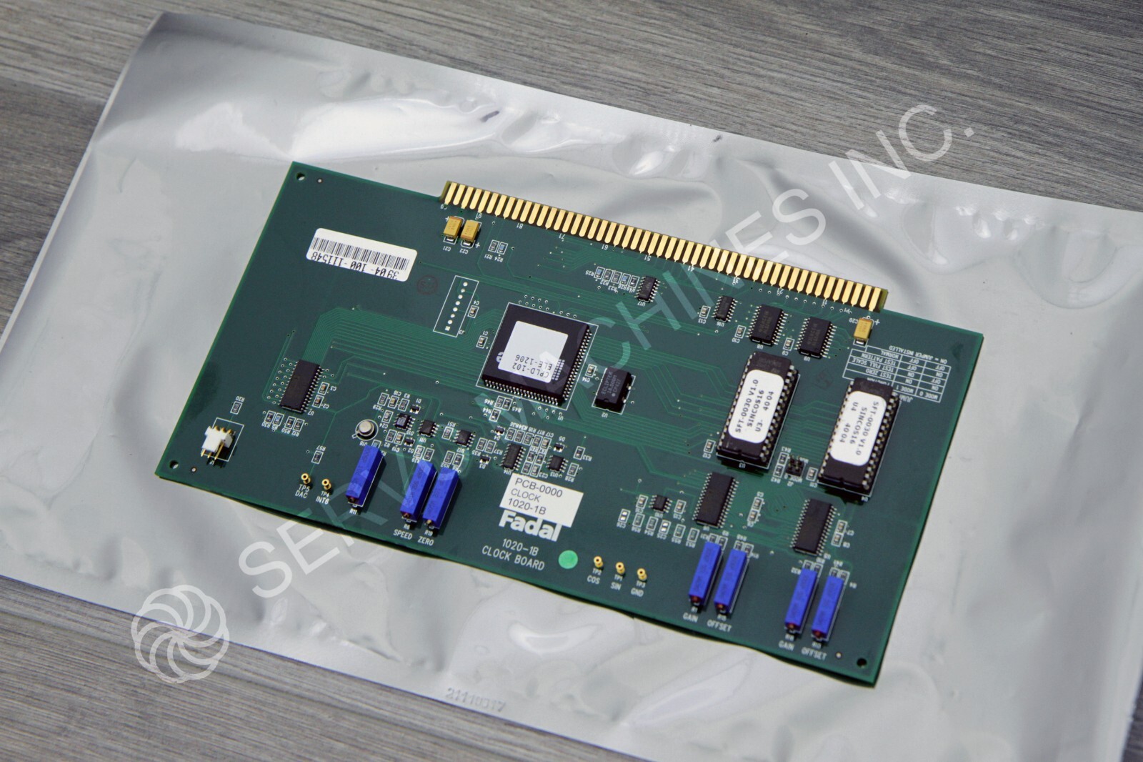 FADAL 1020-1B PCB-0000 CLOCK CARD WITH 1 YEAR WARRANTY