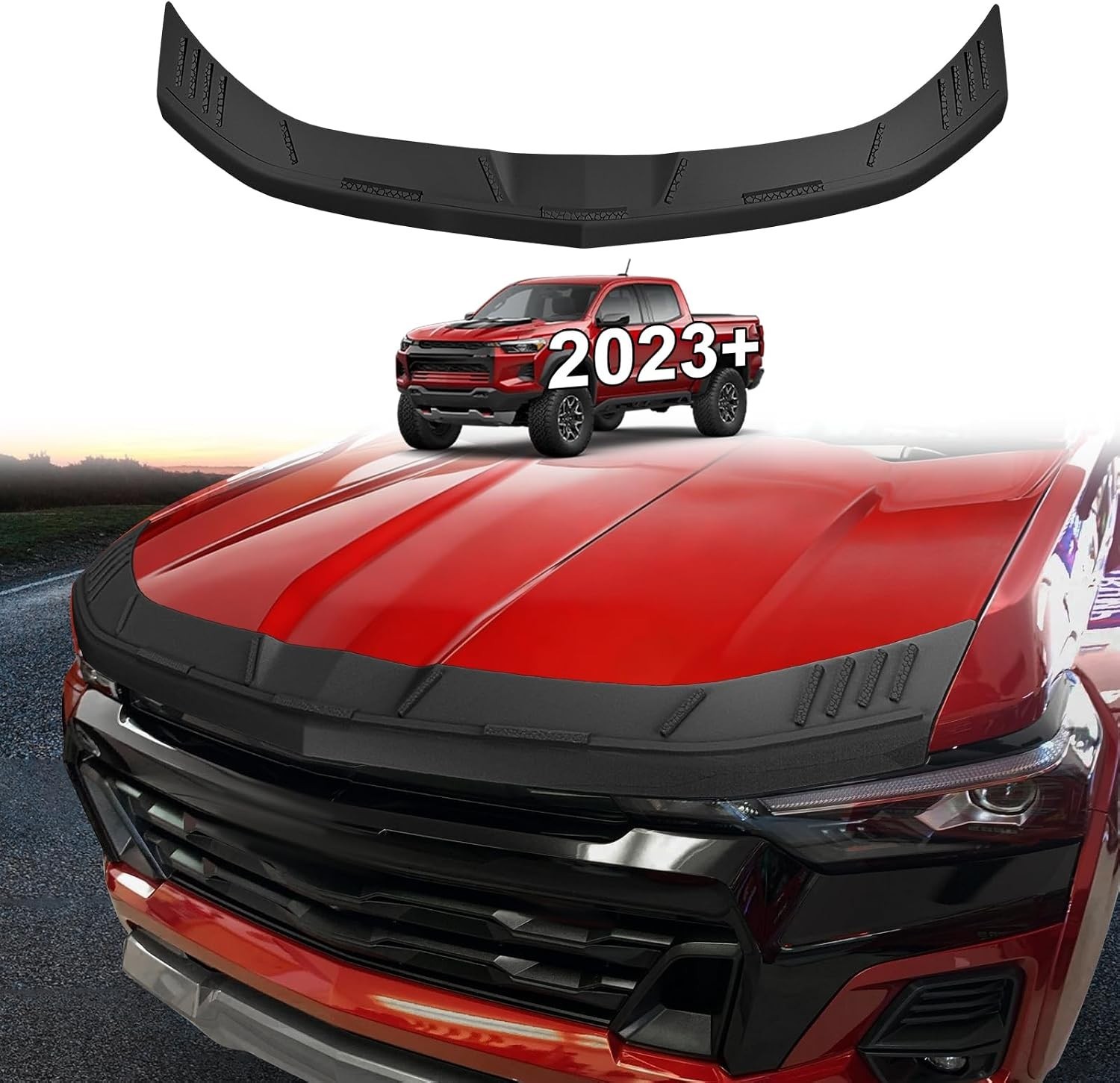 Hood Deflector Protector Compatible with Chevy Colorado 2023 2024 2025 2026 Acce