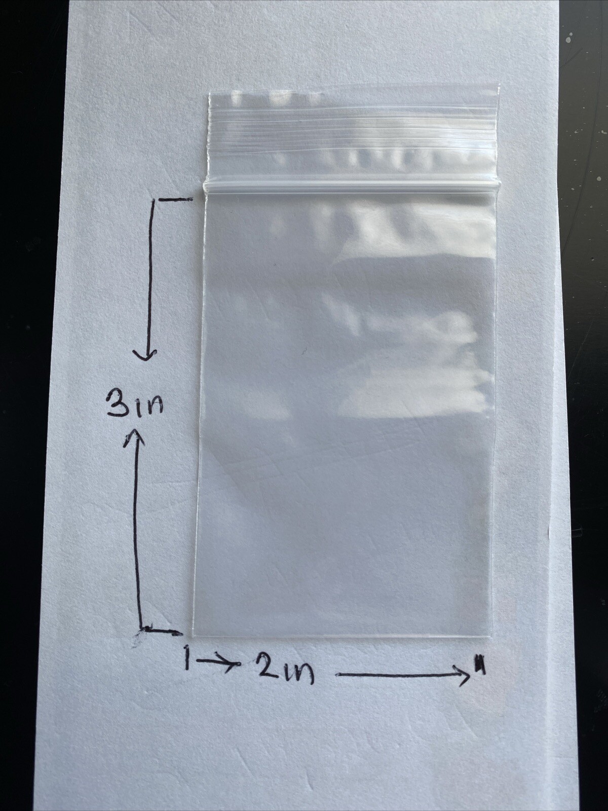 100 Clear Small Zip Seal Top lock 3″x 2″ Plastic Bags jewelry bags, etc