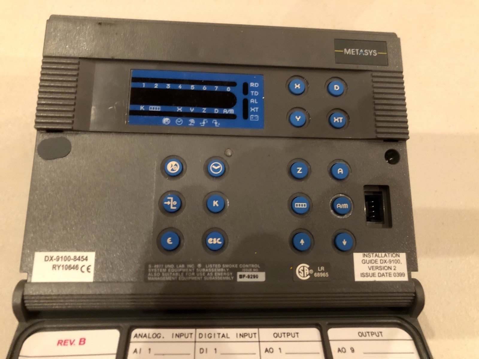 Johnson Controls Metasys DX9100-8454 Controller HVAC Boiler Module