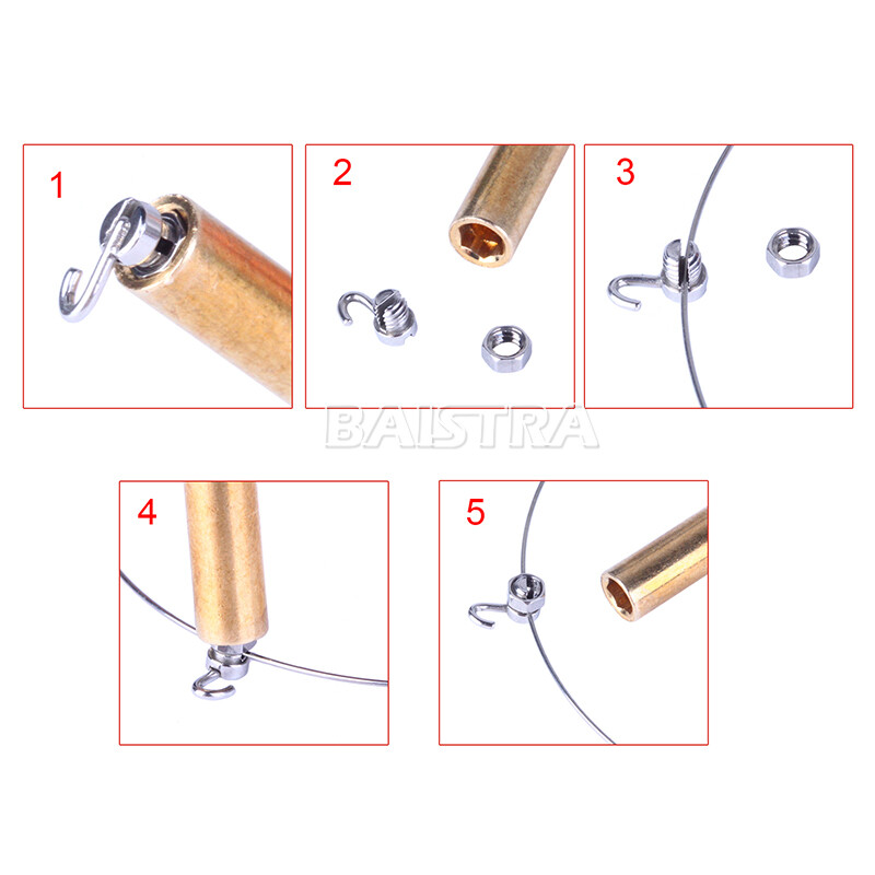 Ganchos crimpables para ortodoncia dental Bloqueo de parada/Corto/Largo/Cruz