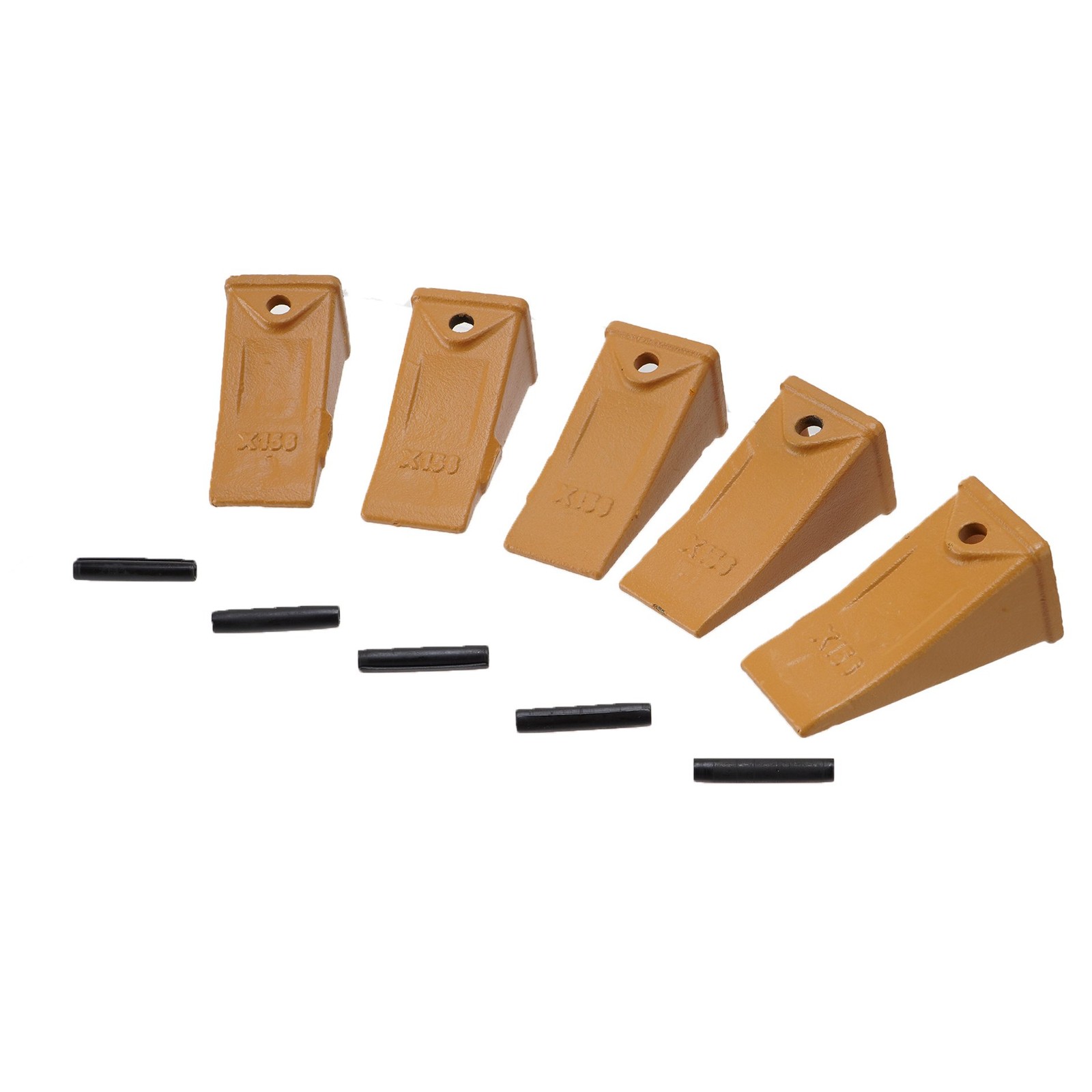 5Packs X156 Mini Excavator Bucket Teeth for Skid Steer and Mini Excavators