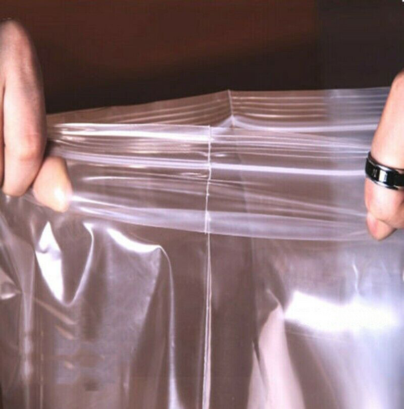 100x Strong 2-Mil Zipper Baggies Clear Reclosable lock Zipper Plastic Bags Poly