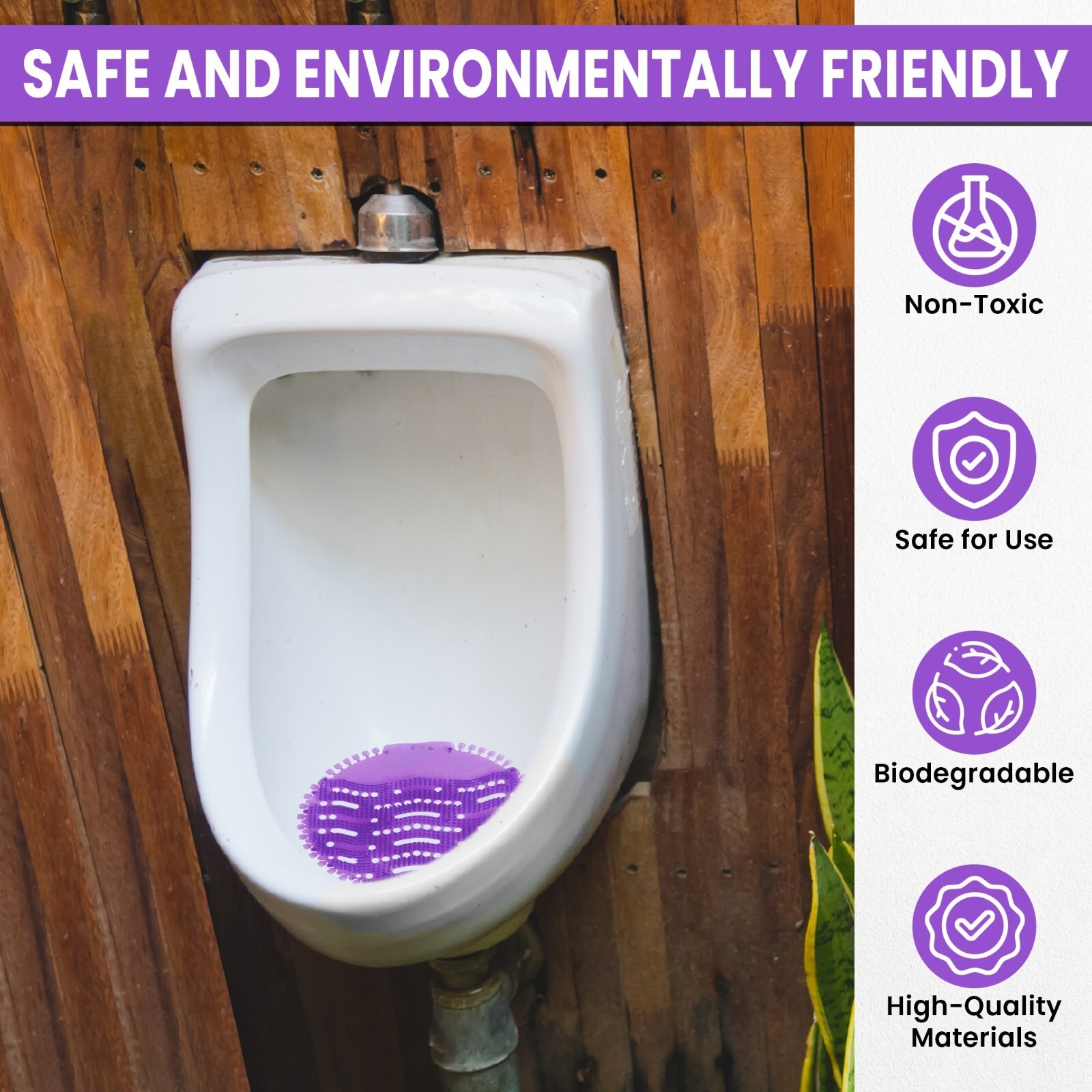 3 -50 Men’s Bathroom Urinal Screens Deodorizing Toilet Scented Freshener Filters
