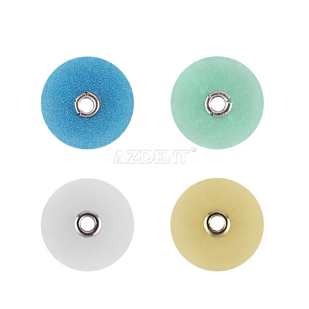AZDENT Dental Soflex Discs Composite Finishing Polishing Discs 2.35mm+Mandrel
