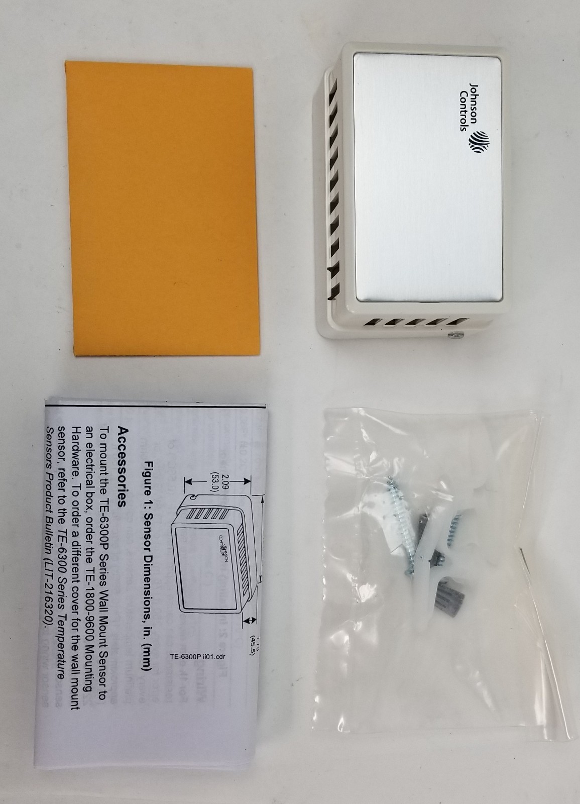 Johnson Controls TE-6314P-1 Sensor Wall Mount Temperature (1k ohm) NEW