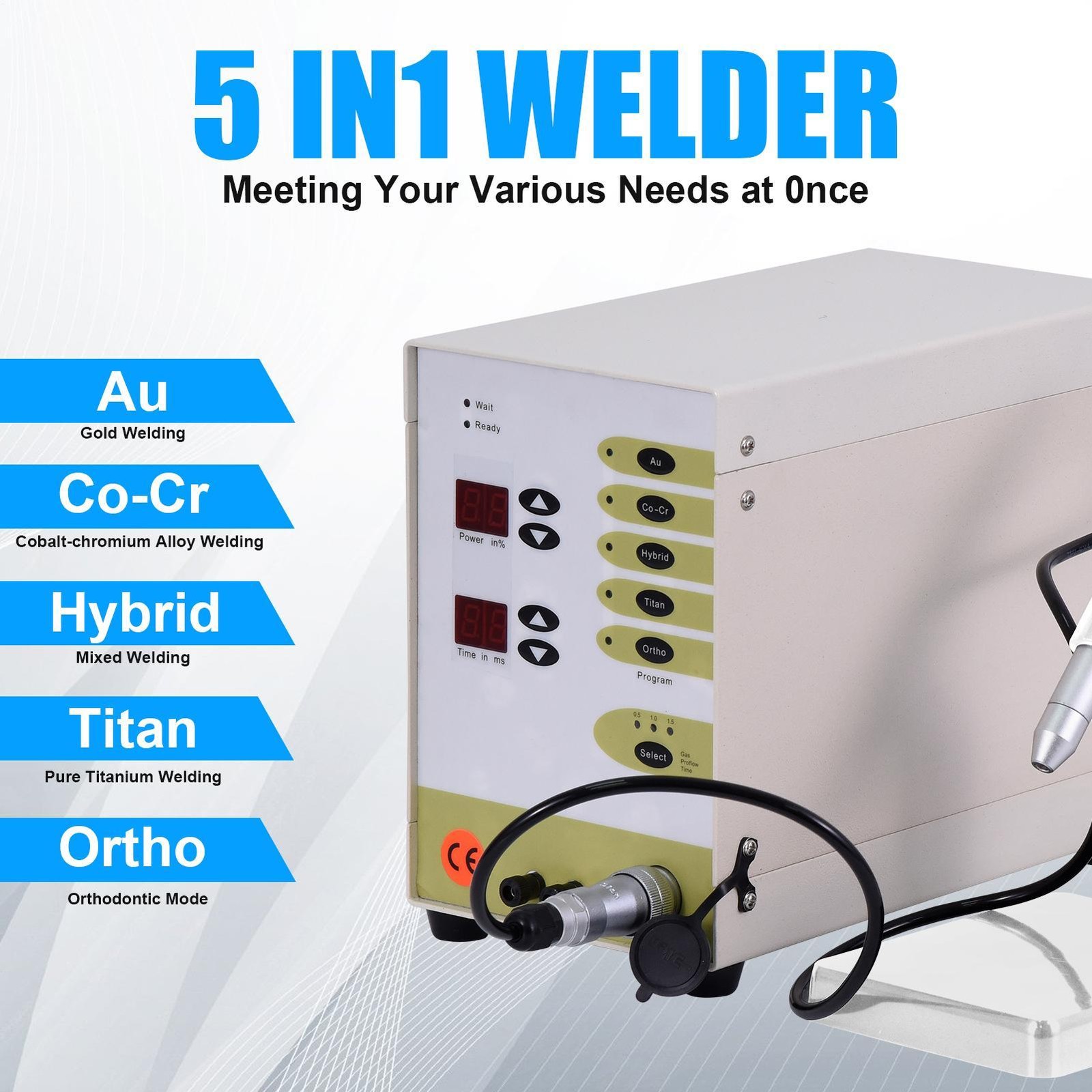 110V Permanent Jewelry Welder Kit, Jewelry Welding Machine with Welding Torch