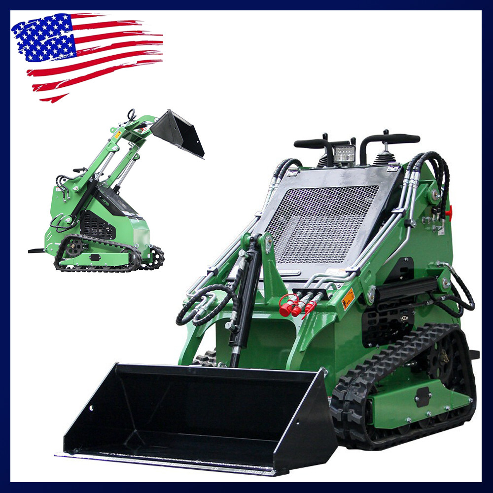 Upgraded 2025 Mini Skid Steer Track Loader Hydraulic Crawler Skid Pickup & Ship