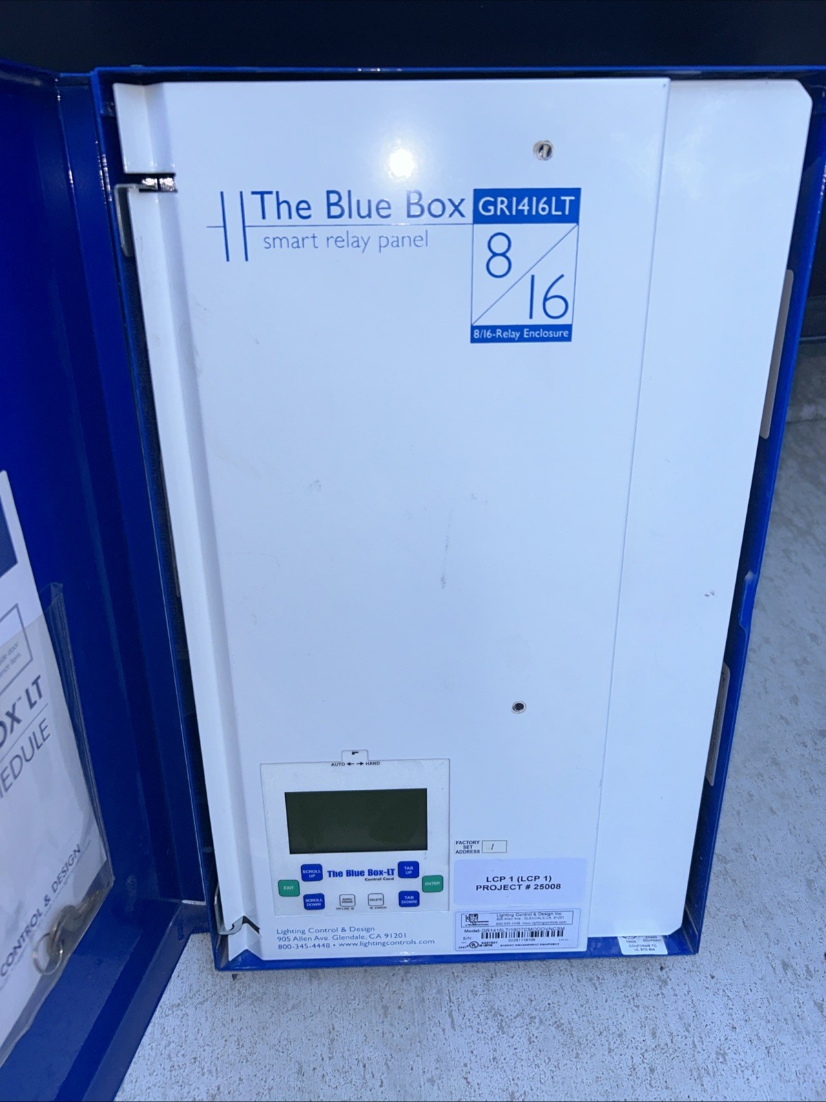 Lighting Control The Blue Box Smart Relay Panel GR1416LT 8/16 Relay