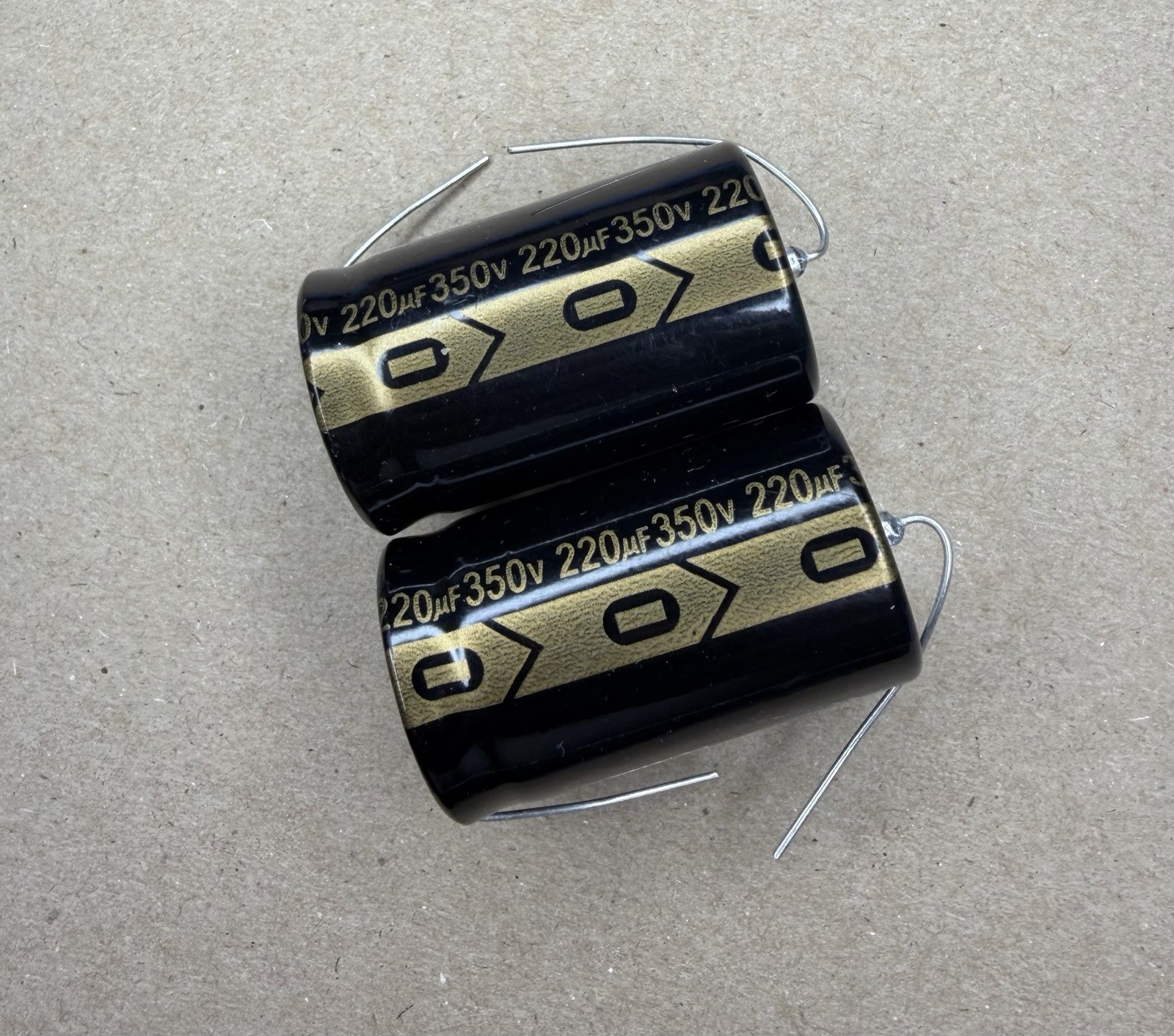 220 uF 250V Electrolytic Capacitors Axial Leads, new manufacture Super-Tech 2024