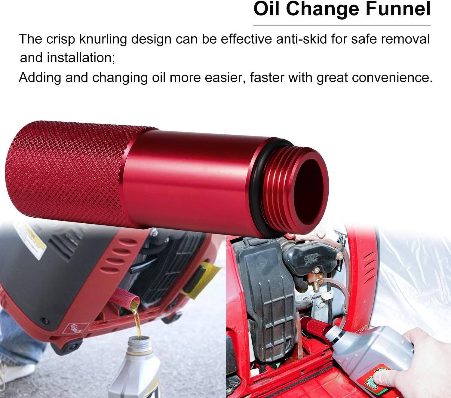 Extended Run Gas Cap+Oil Change Funnel+Magnetic Oil Dipstick For Honda EU2200i