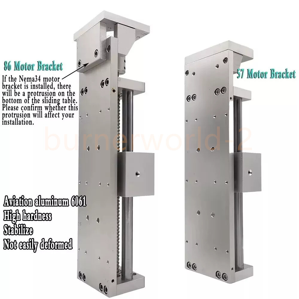 100-1000mm Linear Rail Sliding Table Cross Slide Module SBR Guide Rail SFU1605