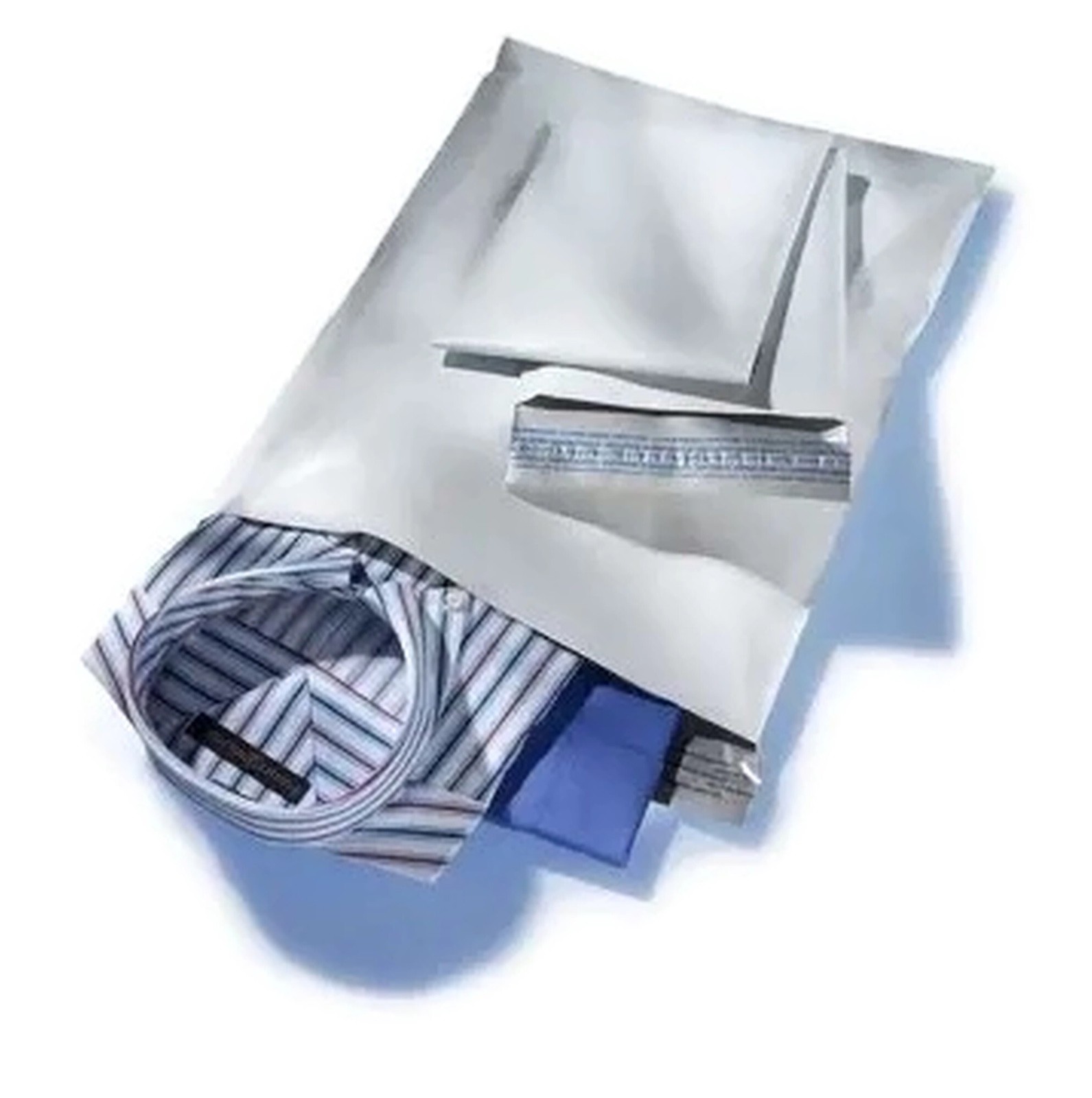 “50 COUNT” LARGE POLY MAILERS 19″x24″ White, SELF SEALING SHIPPING BAGS, 2.5 MIL