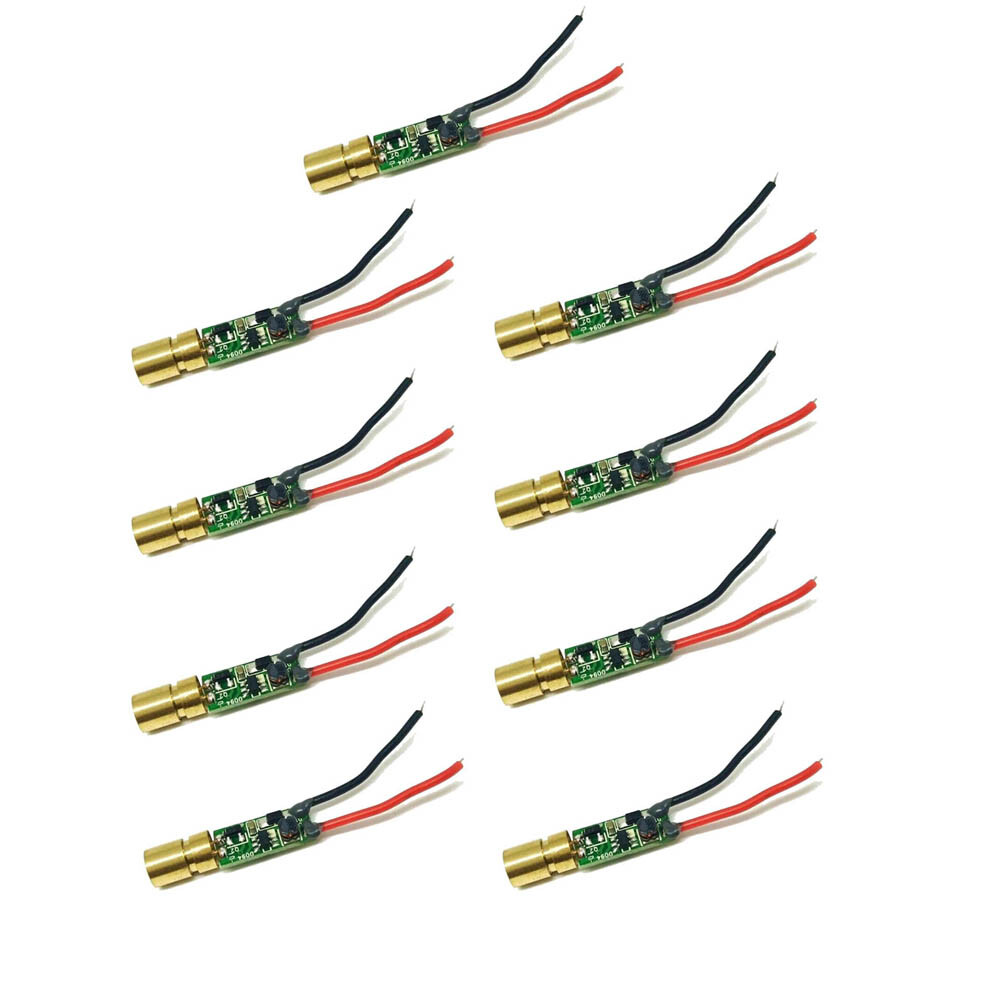 3/6/9/12Pcs 515nm 520nm 5mw Mini Green Laser Light Green Laser Diode Dot Module