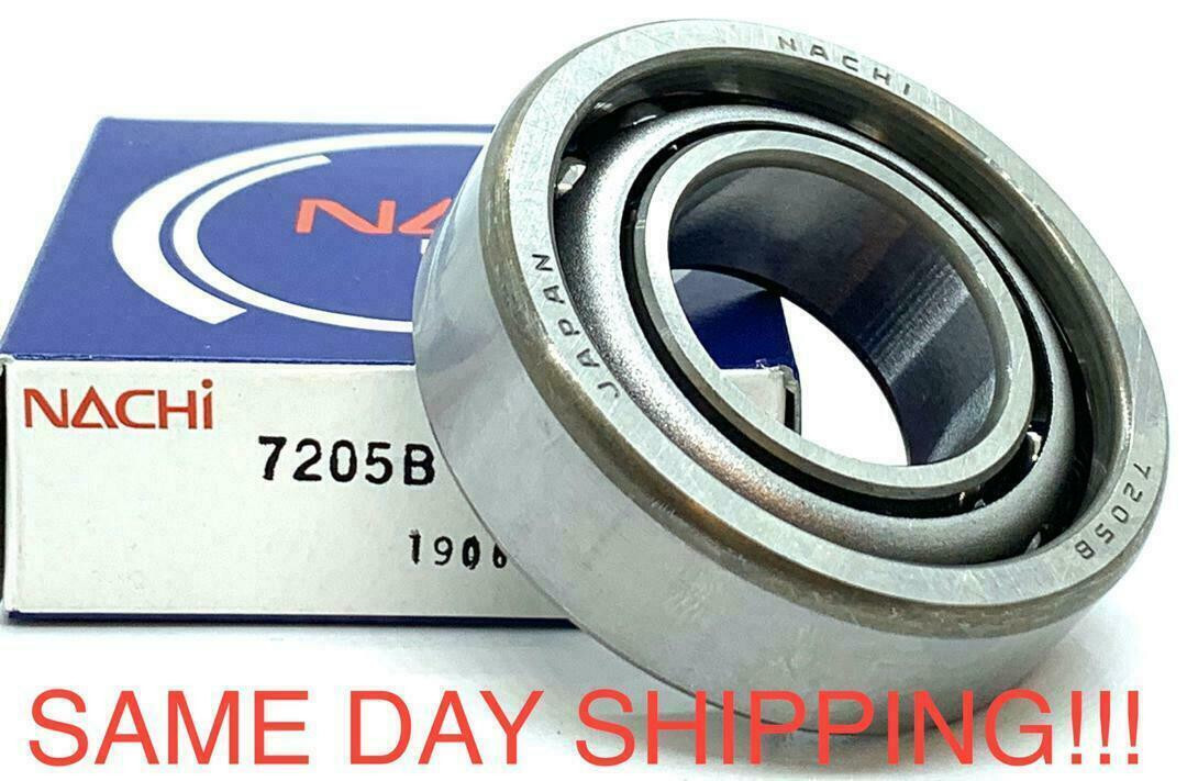NACHI JAPAN 7205 B ANGULAR CONTACT BALL BEARING 25x52x15mm