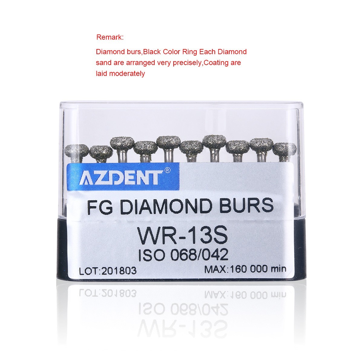 10Packs AZDENT Dental Super Coarse FG Diamond Grit Burs For High Speed Handpiece