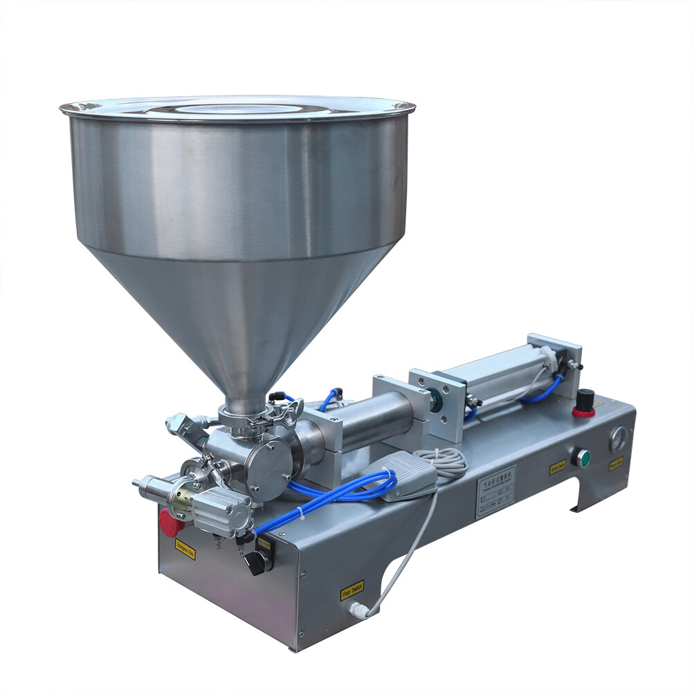 100-1000ml Paste Liquid Piston Filler Heating Filling Machine Single Nozzle 110V