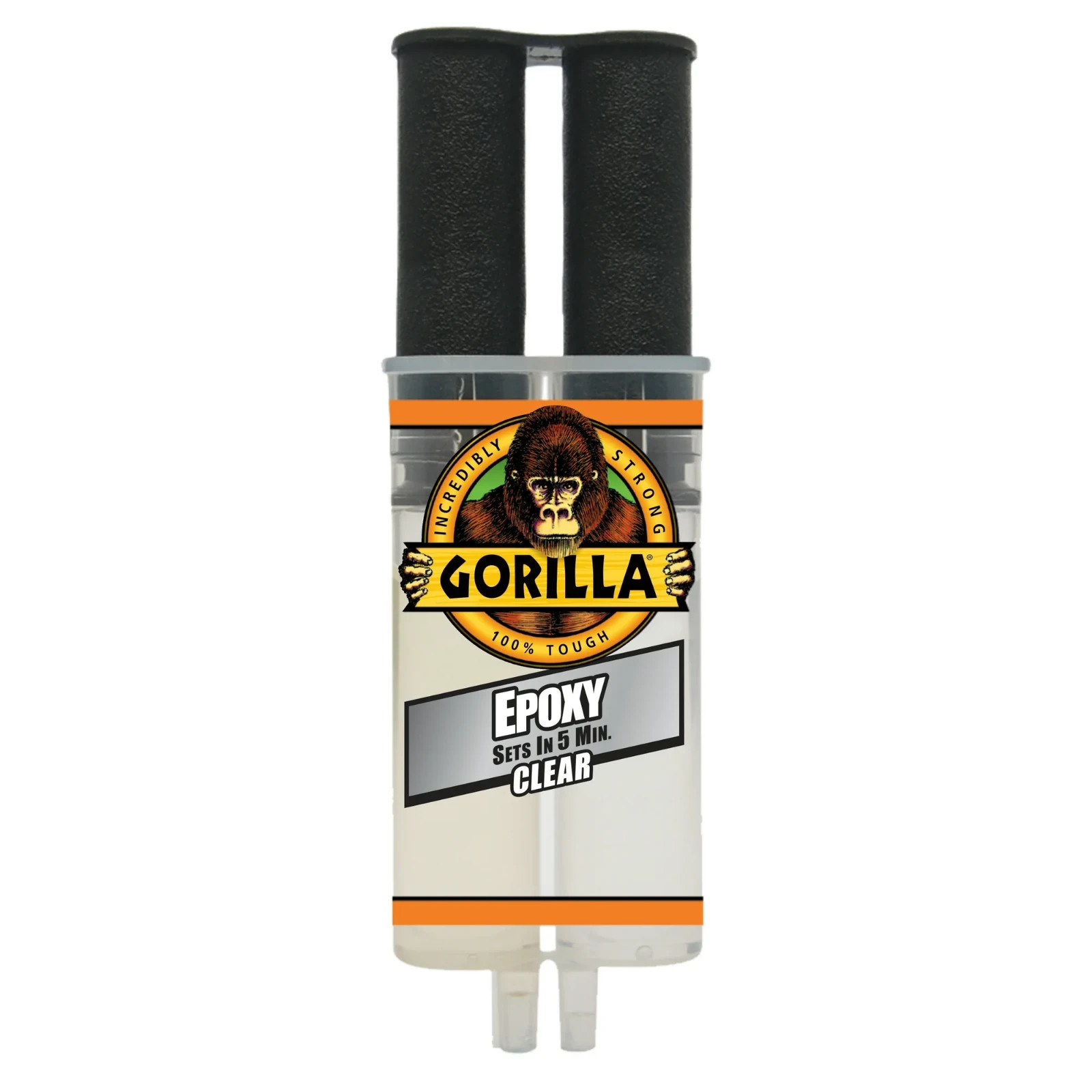 Gorilla Glue Clear Epoxy Syringe Bonds Steel, Aluminum, Wood, Ceramic, Tile, Pls
