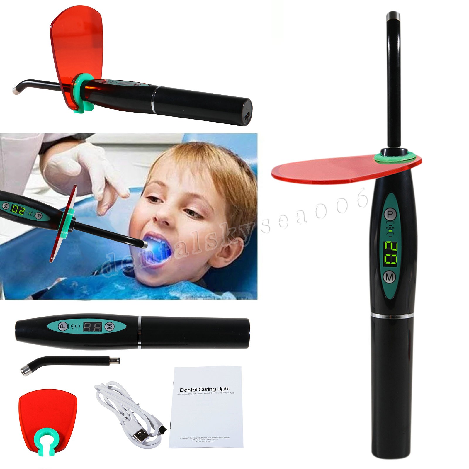 Dental Lab Marathon Electric Micromotor Polishing + 35K rpm Motor Handpiece Kit