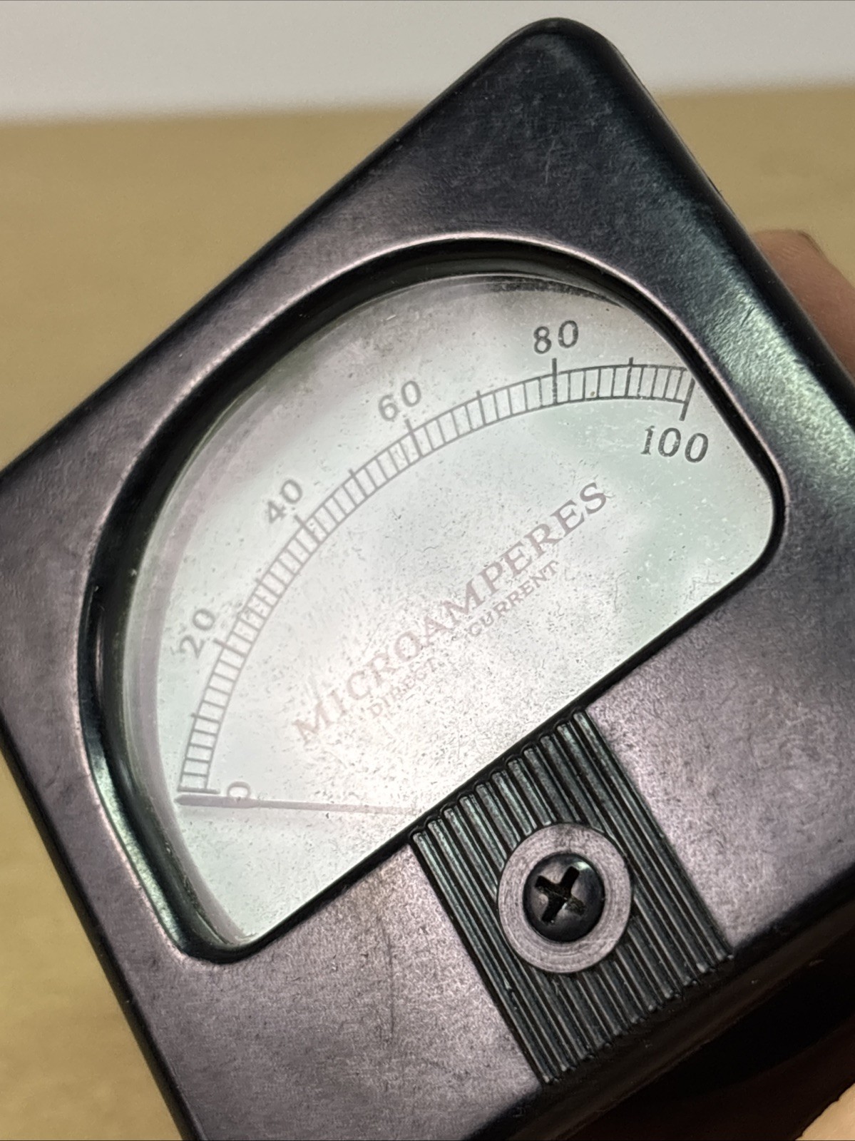 Vintage Honeywell Model 53T DC Meter Measures 0-100 Microamperes Guaranteed