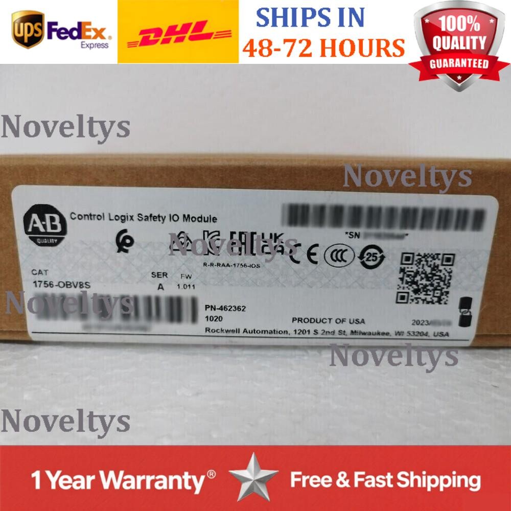 New Sealed Allen Bradley 1756-OBV8S ControlLogix Safety IO Module US Free Tax
