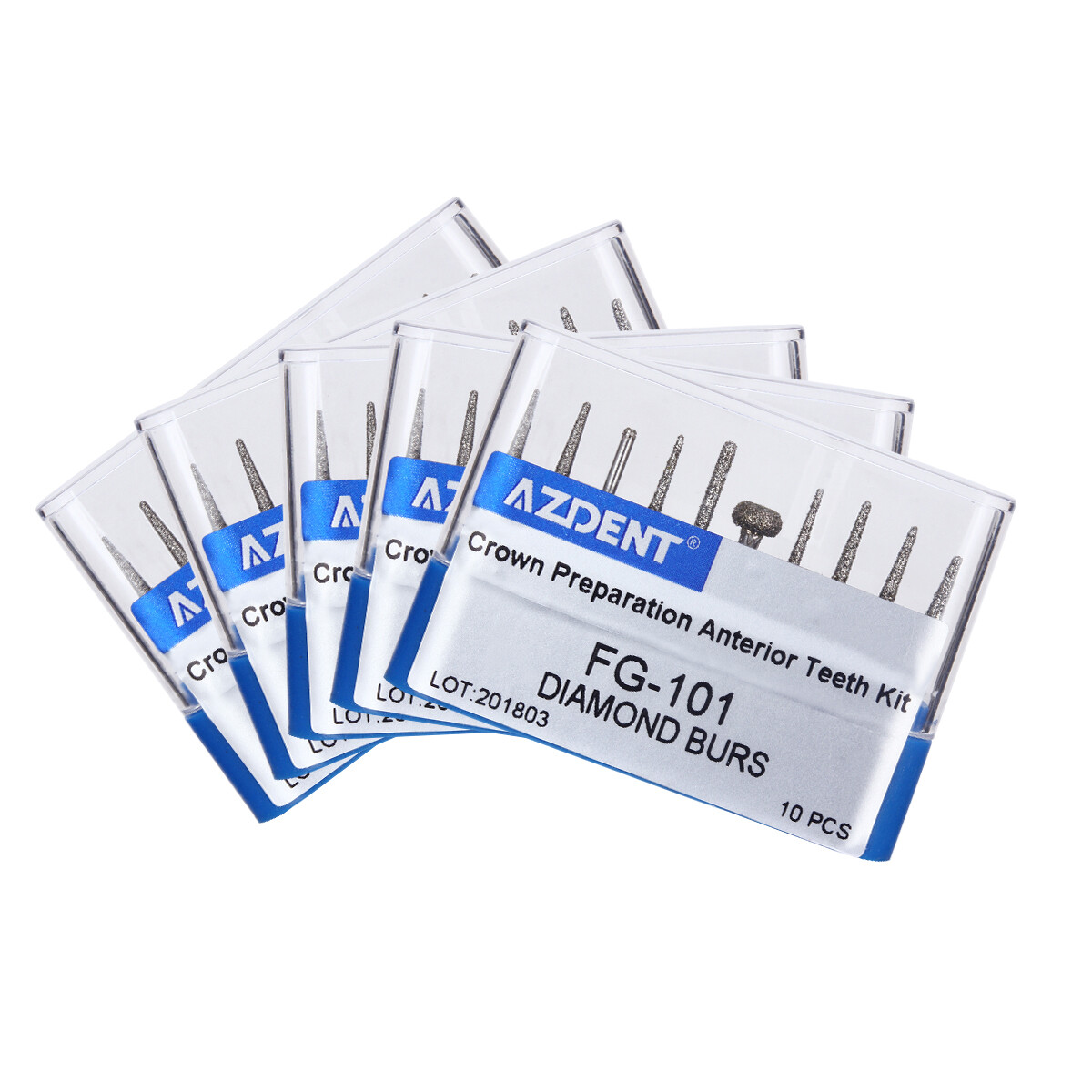 Dental FG Diamond Burs Composite/Polishing For High Speed Handpiece AZDENT