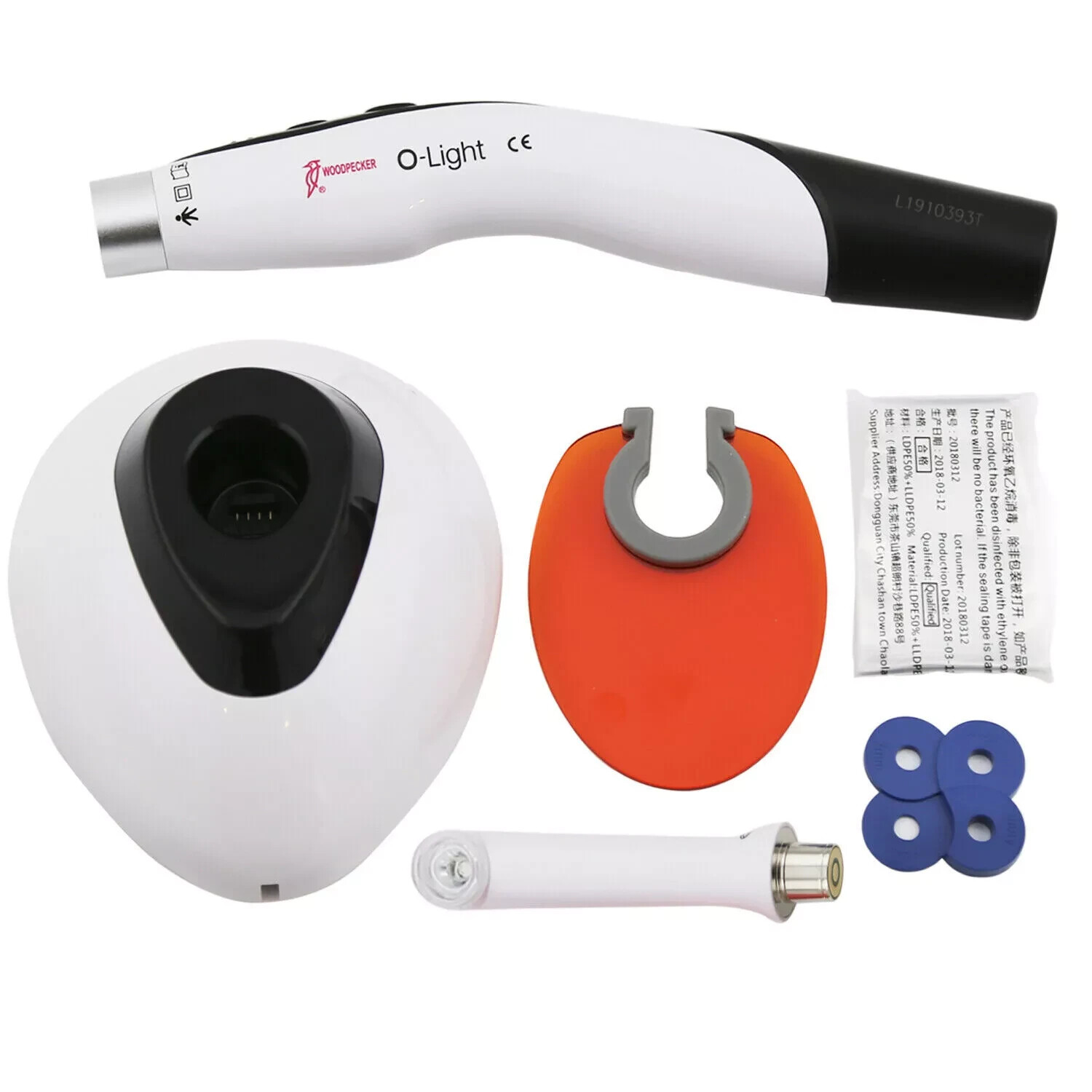 100% Woodpecker O-Light Dental Curing Light 1 Sec Cure Lamp 1 Year Warranty