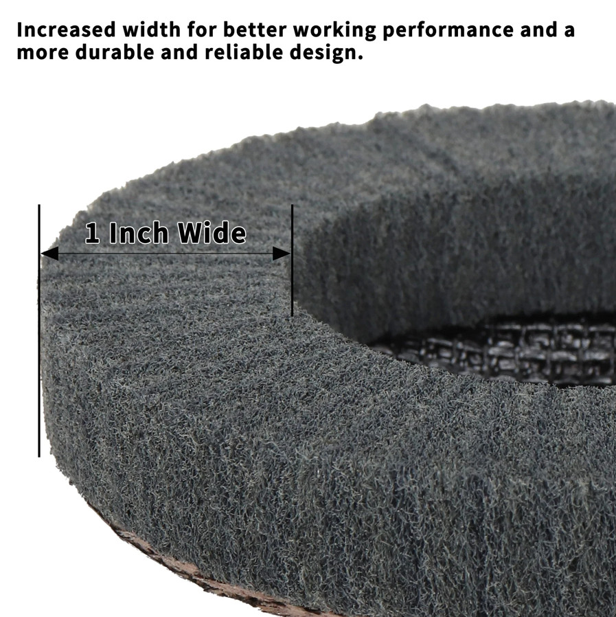 1pc Nylon Fiber Flap Polishing Wheel 4/4.5/5in 800 Grit Angle Grinder Disc – NEW