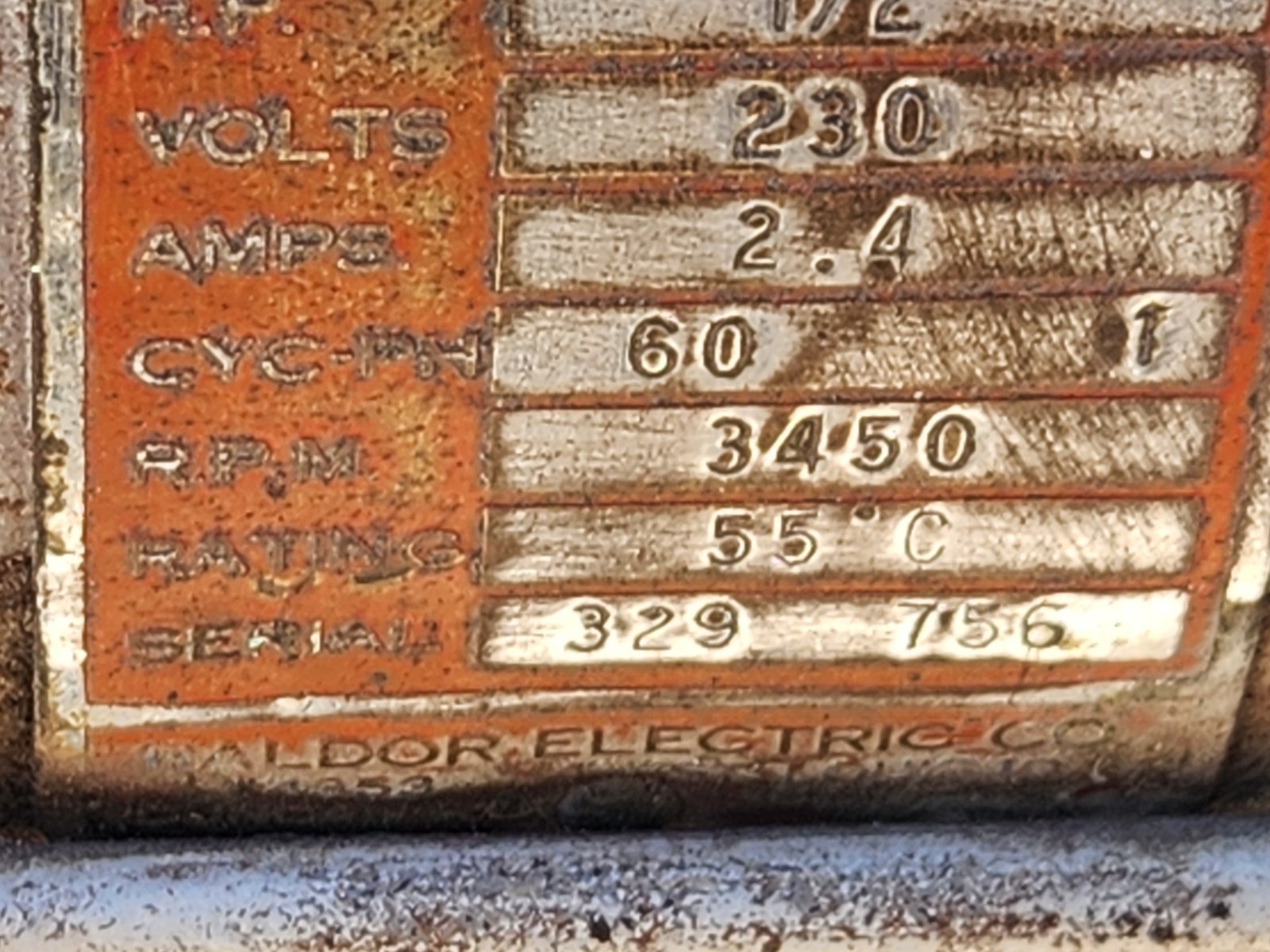 BALDOR GRINDER MODEL 1530