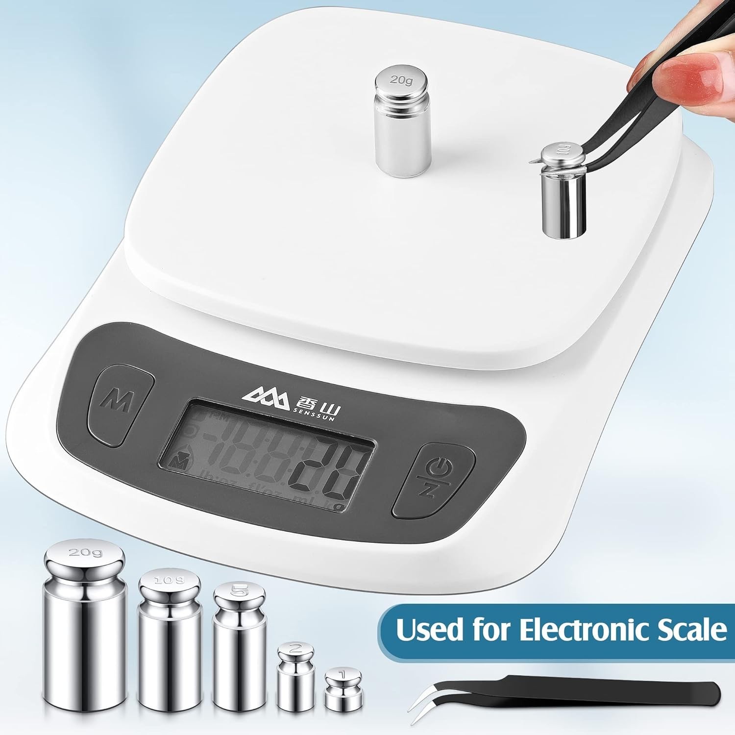 Calibration Weight g 2g 5g 0g 20g Calibration Gram Scale Weight Set for Digit…