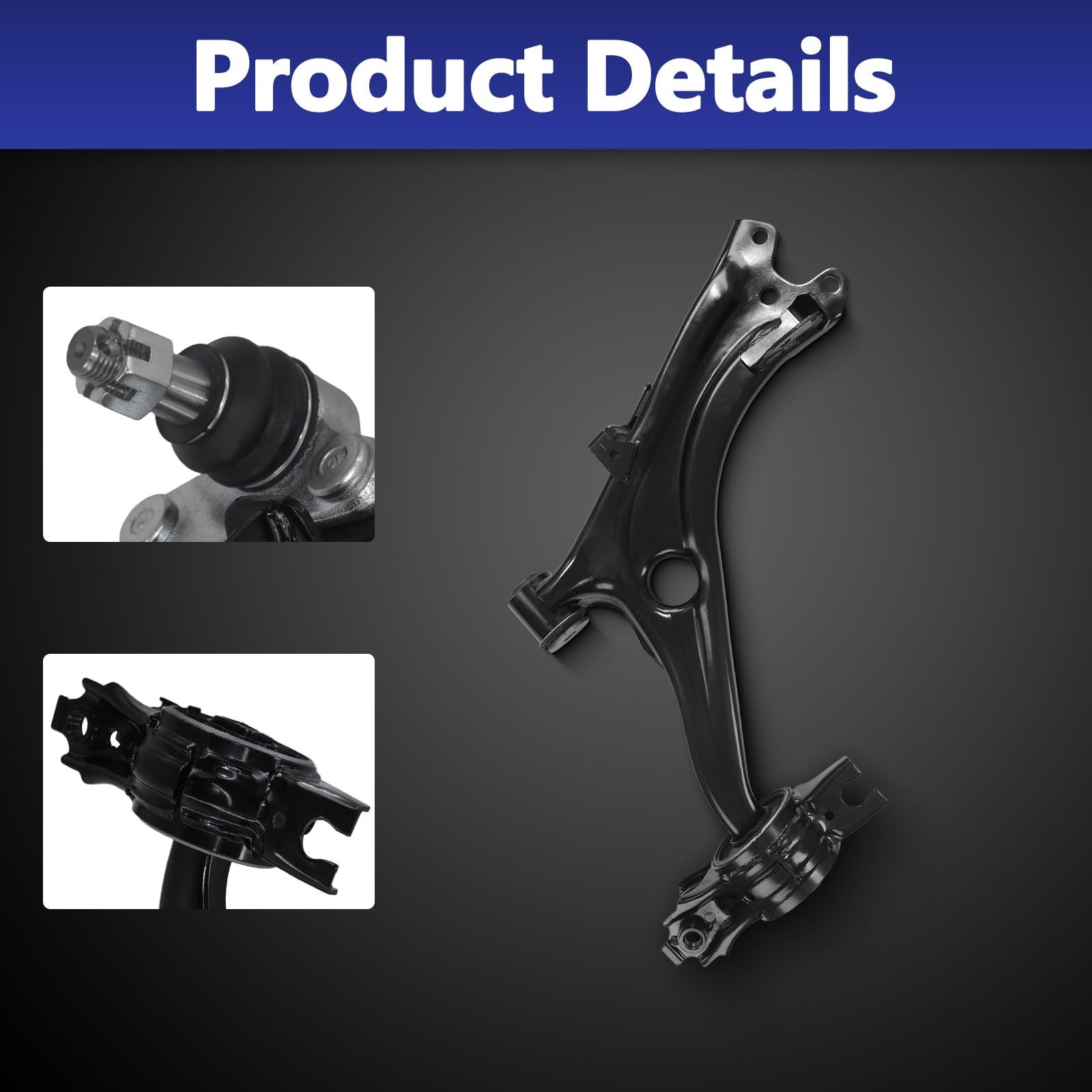 Front Lower Control Arm Ball Joint Sway Bar Tie Rod Boots 2016-19 Civic 12pc
