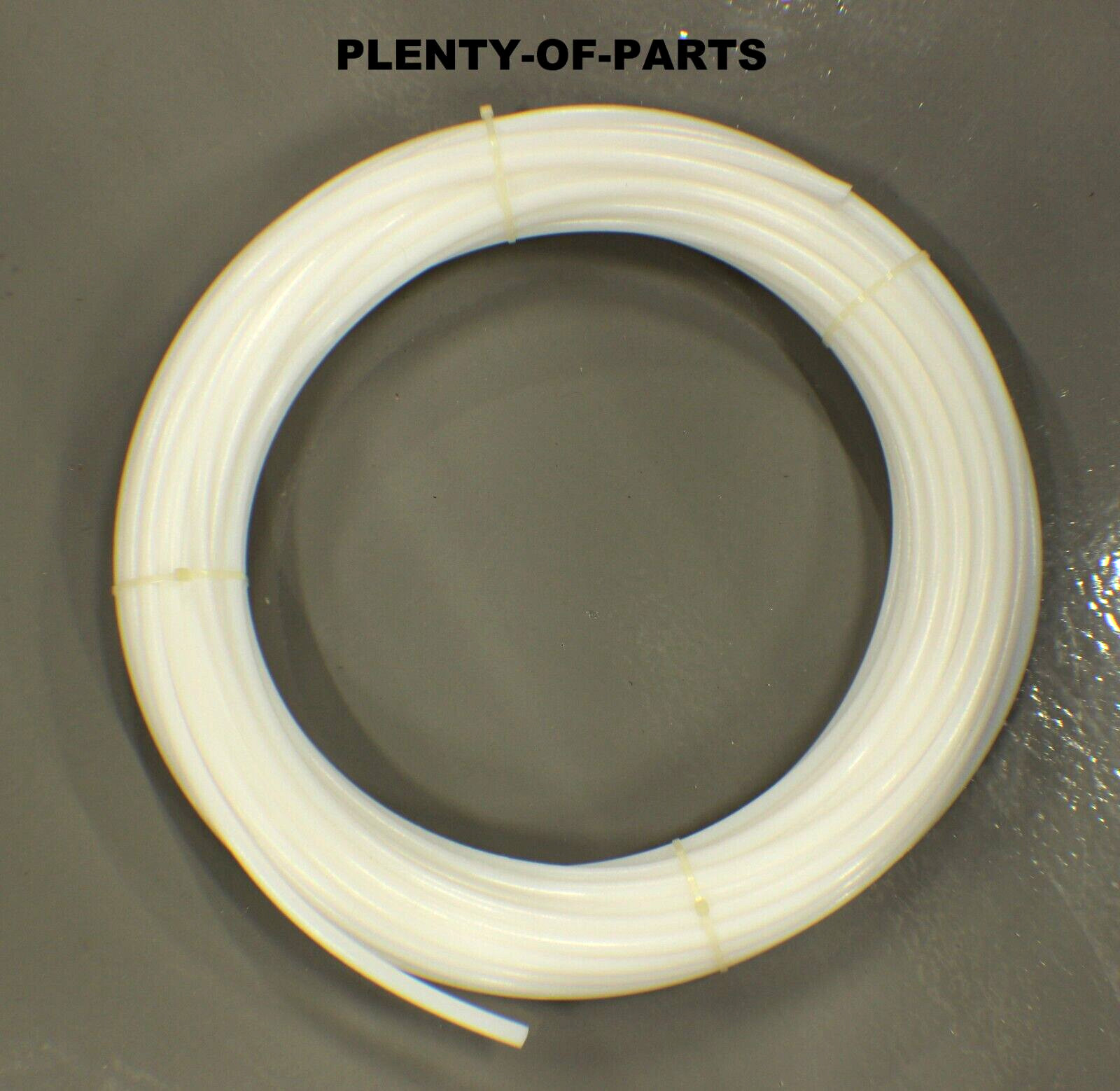 PTFE Polytetrafluoroethylene Tubing 1/2″ OD x 3/8″ ID White Hose Sold Per Ft.