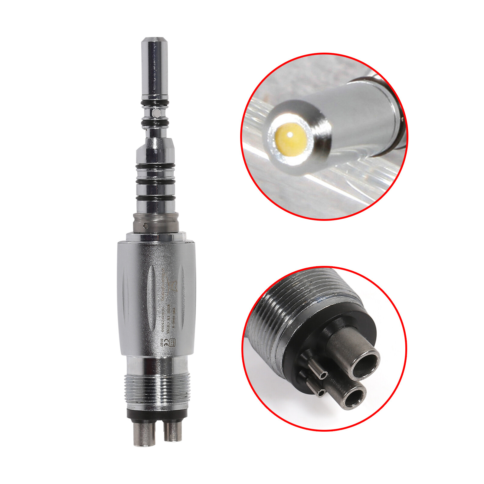 Dental LED Quick Coupler 4/6 Hole fit Kavo Multiflex LUX Fiber Optic Handpiece