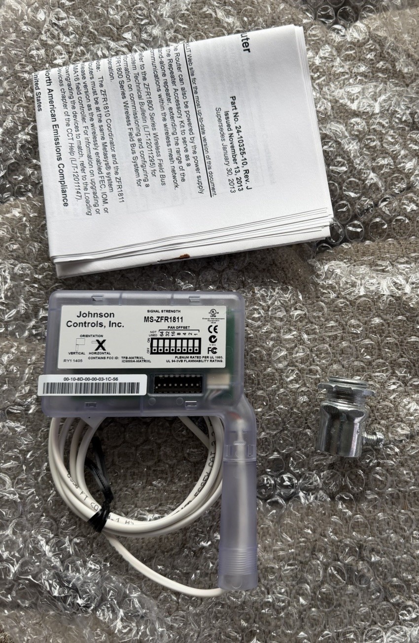 JOHNSON CONTROLS MS-ZFR 1811-0 Wireless ZIGBEE FIELD BUS ROUTER