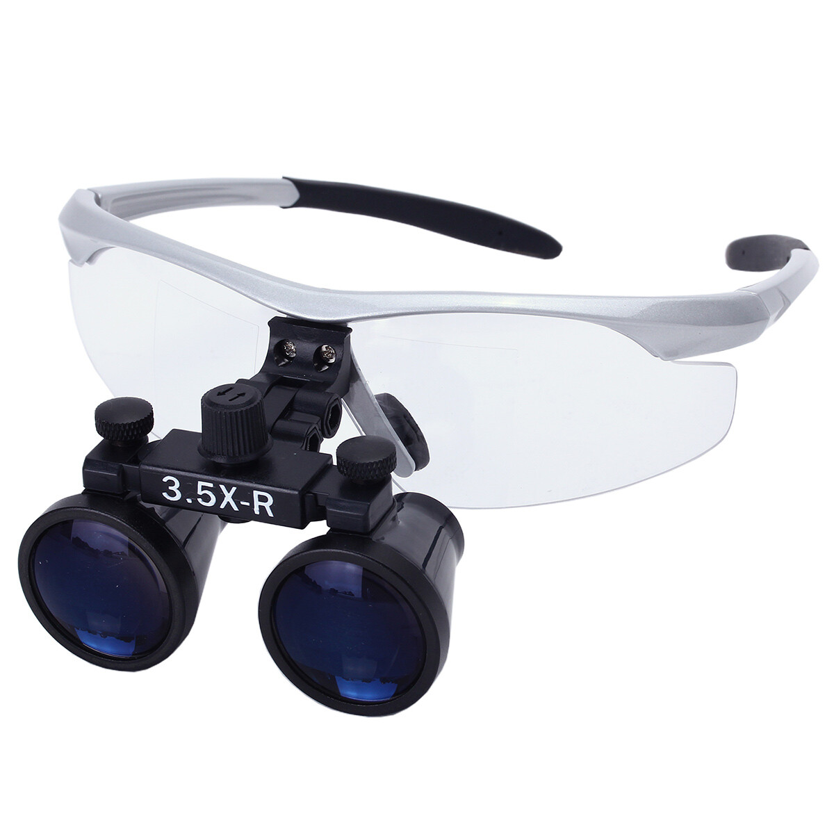 Dental Surgical Binocular Loupe Magnifier Glasses 3.5X-R Dentisit LED Head Light
